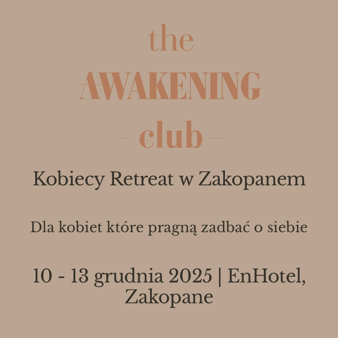 Kobiecy Retreat w Zakopanem
