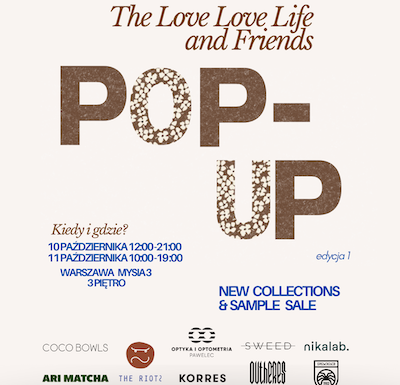 POP-UP Vol. 1 | Mysia 3, Warsaw | Oct 10–11