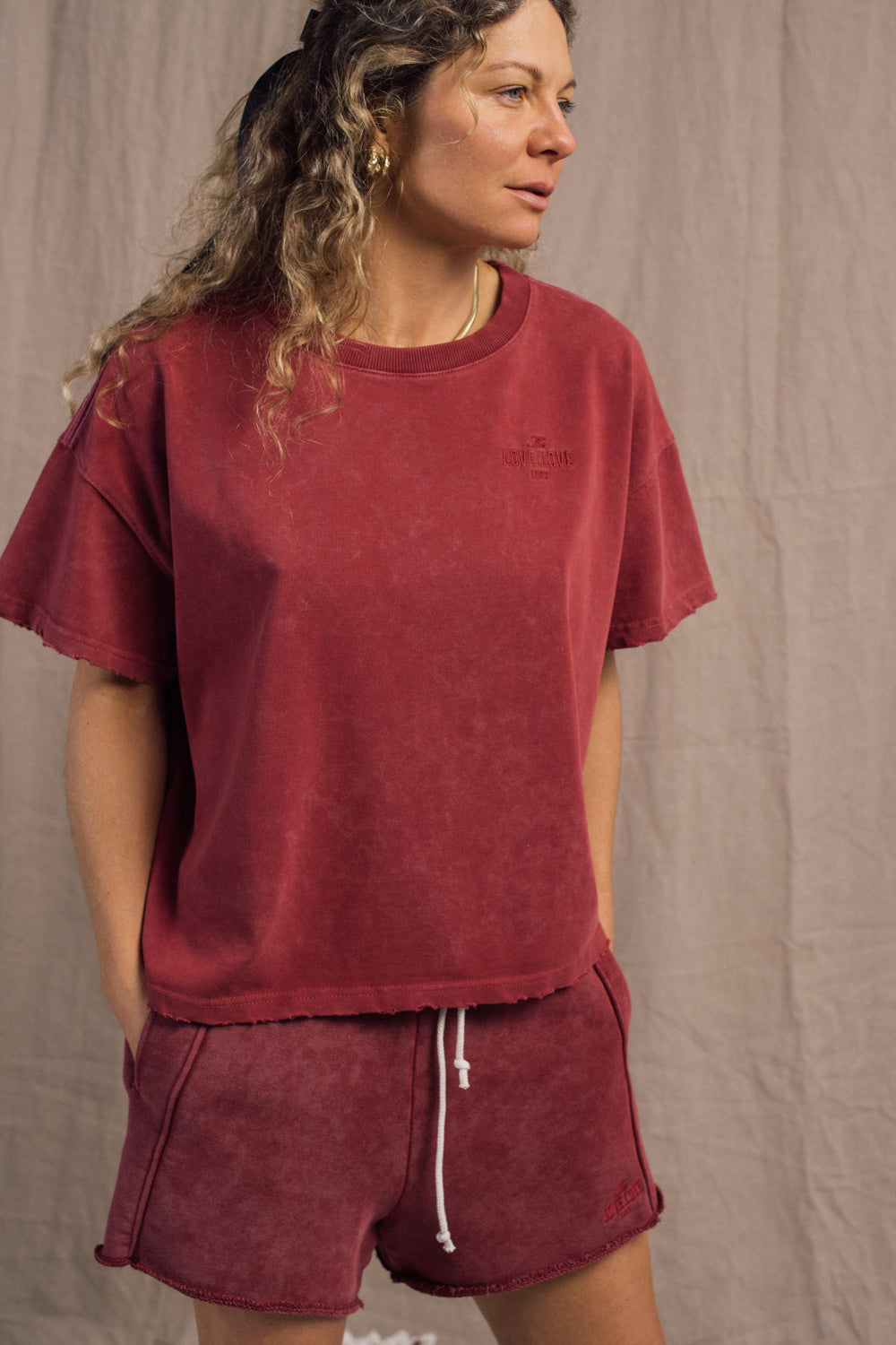 T-shirt Ontario Burgundy Heavy