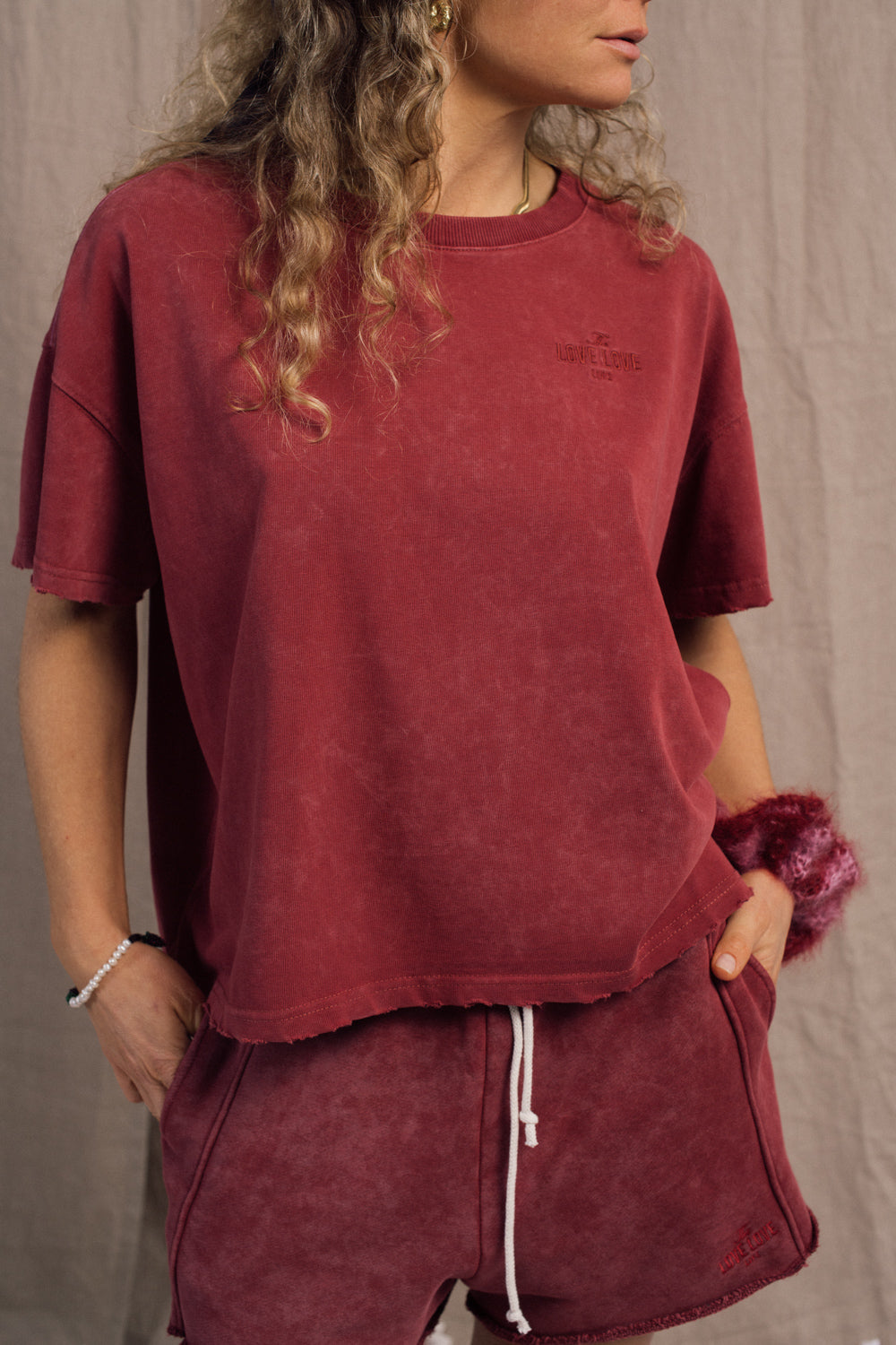 T-shirt Ontario Burgundy Heavy