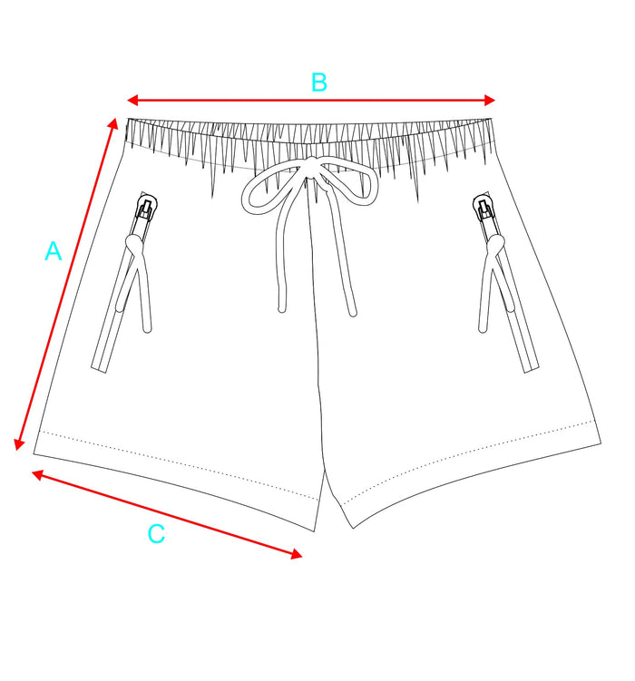 Mia Blue Stripes x LARA Shorts