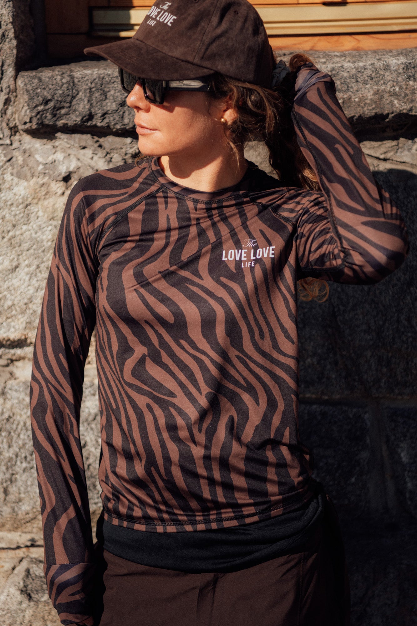Longsleeve Sporty Brown Zebra - 1