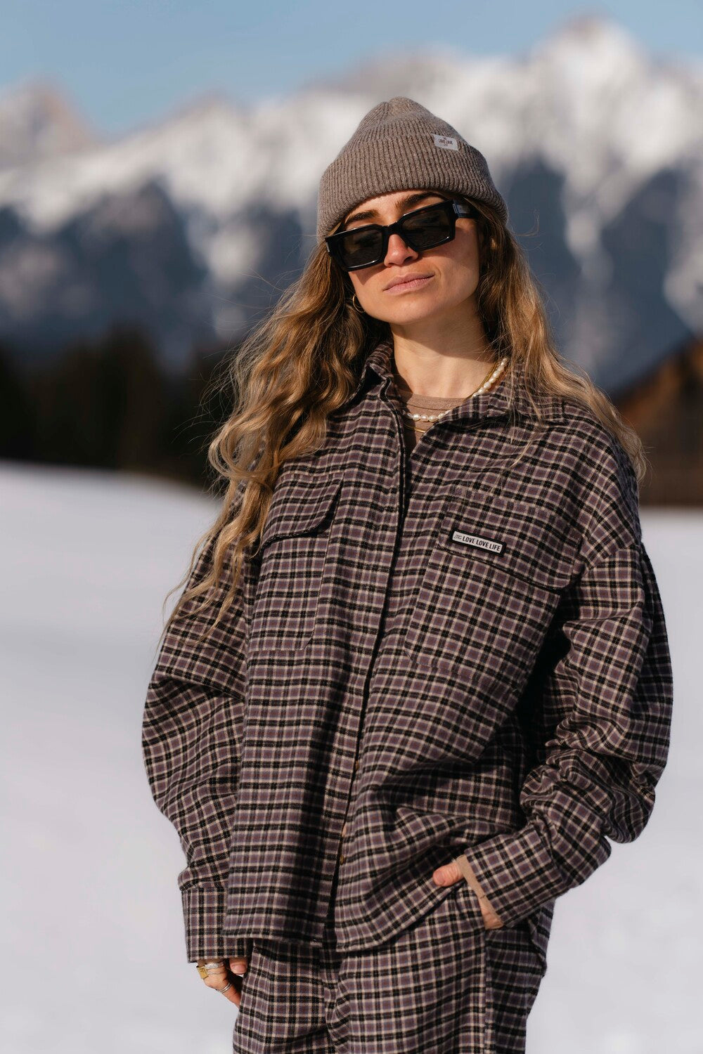 Roberta Blaues Karohemd