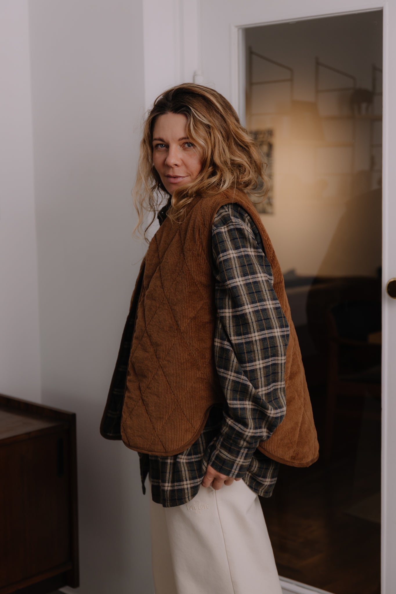 Kamizelka Tahoe Khaki Plaid