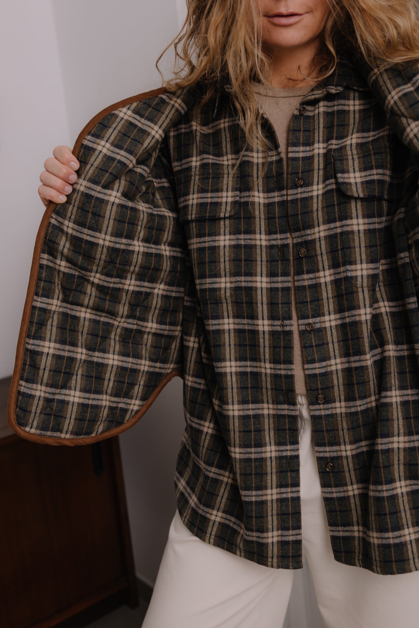 Kamizelka Tahoe Khaki Plaid - 18