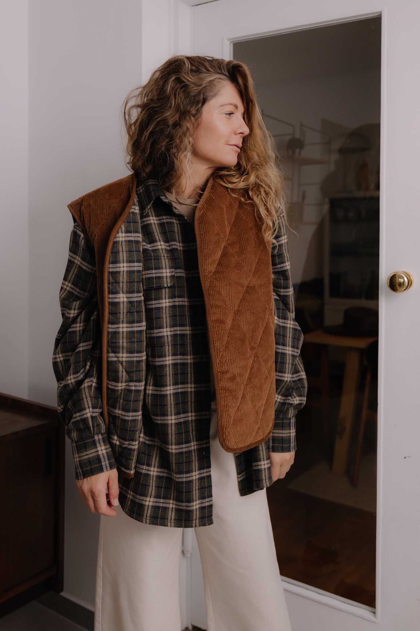 Kamizelka Tahoe Khaki Plaid - 6