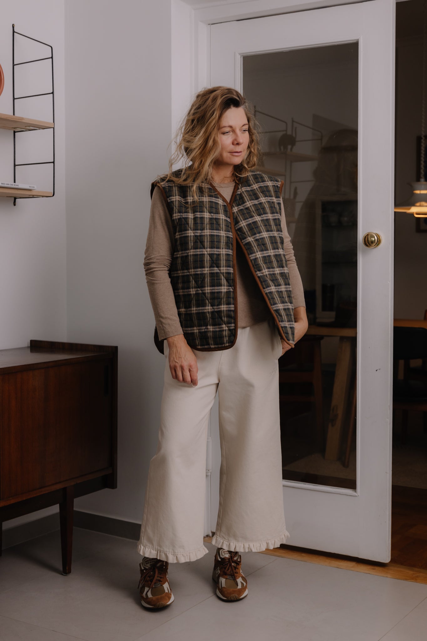 Spodnie Capri Street Cream - 9