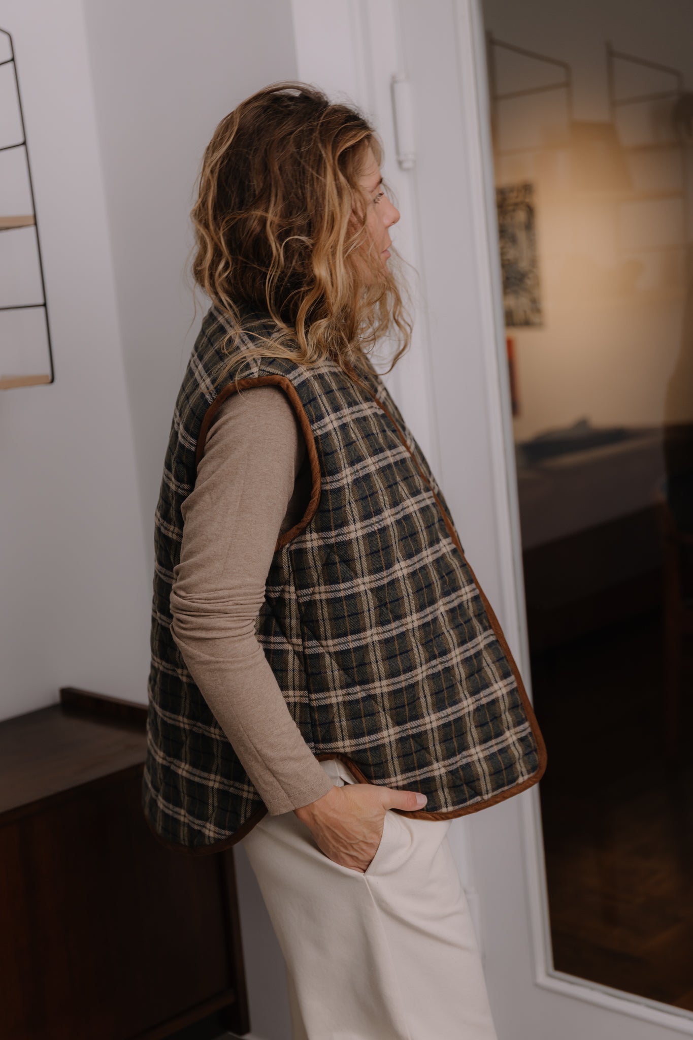 Kamizelka Tahoe Khaki Plaid - 19