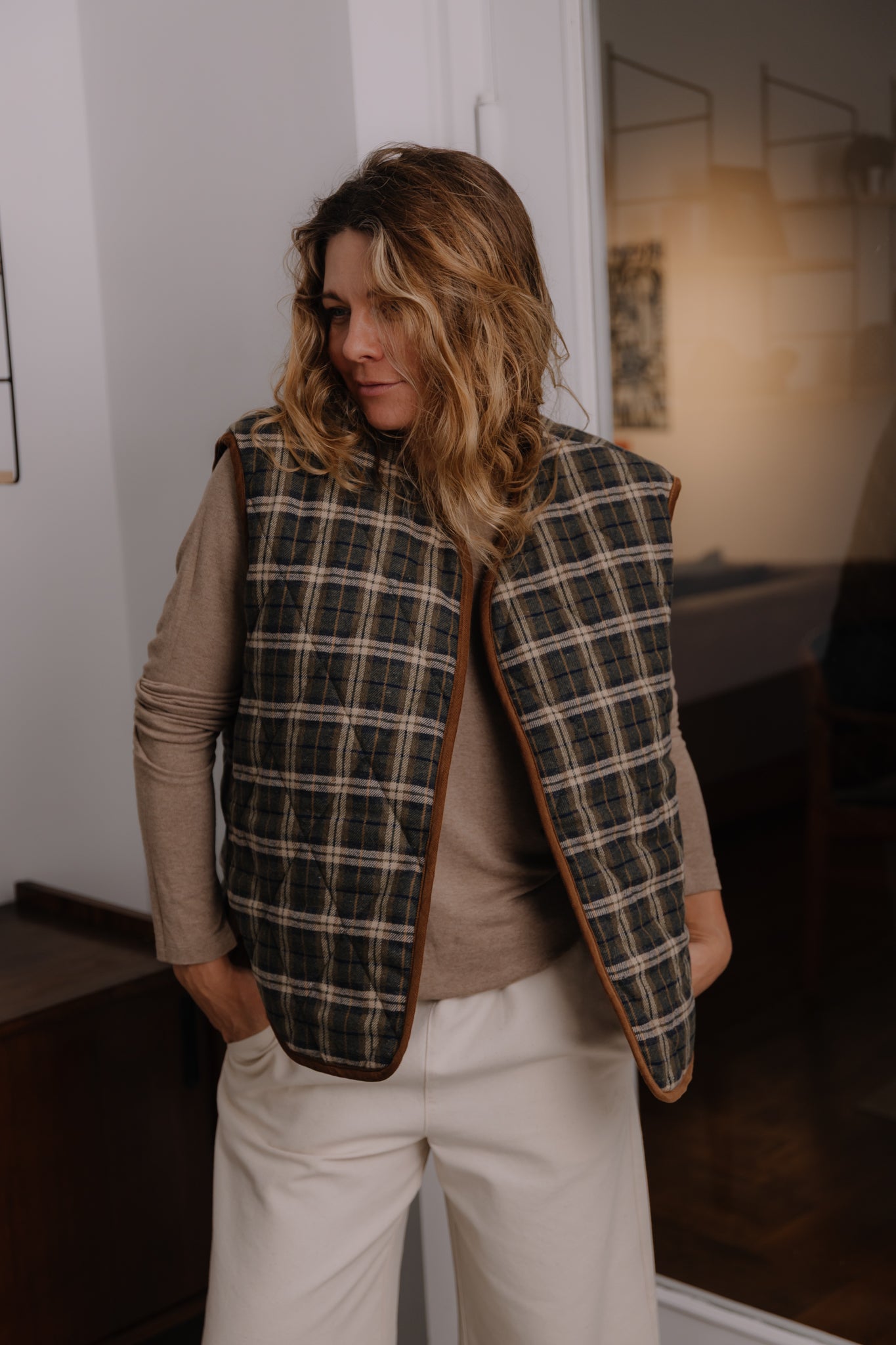 Kamizelka Tahoe Khaki Plaid - 20