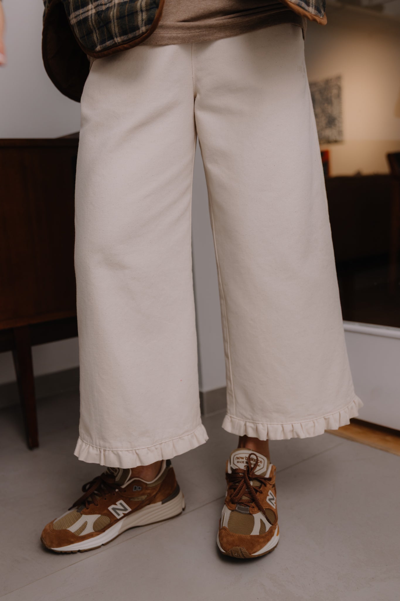 Spodnie Capri Street Cream - 11