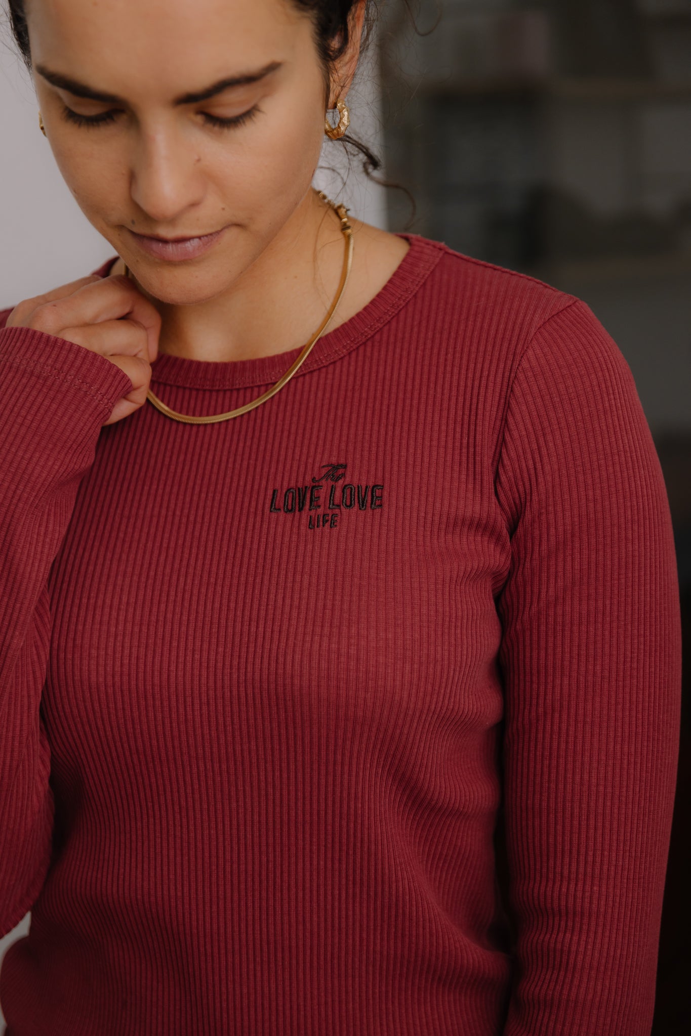 Longsleeve Ana Burgundy FLO - 4