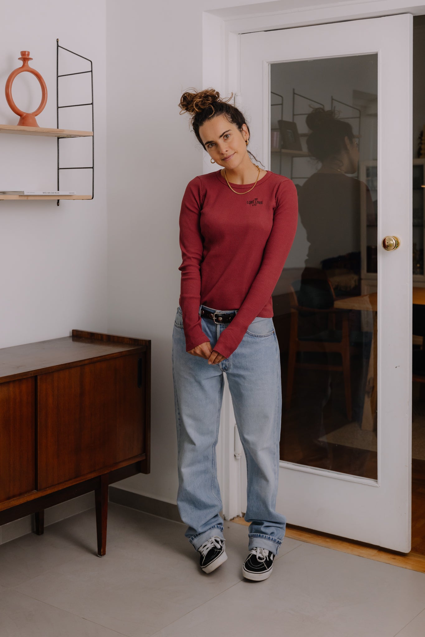 Longsleeve Ana Burgundy FLO - 7