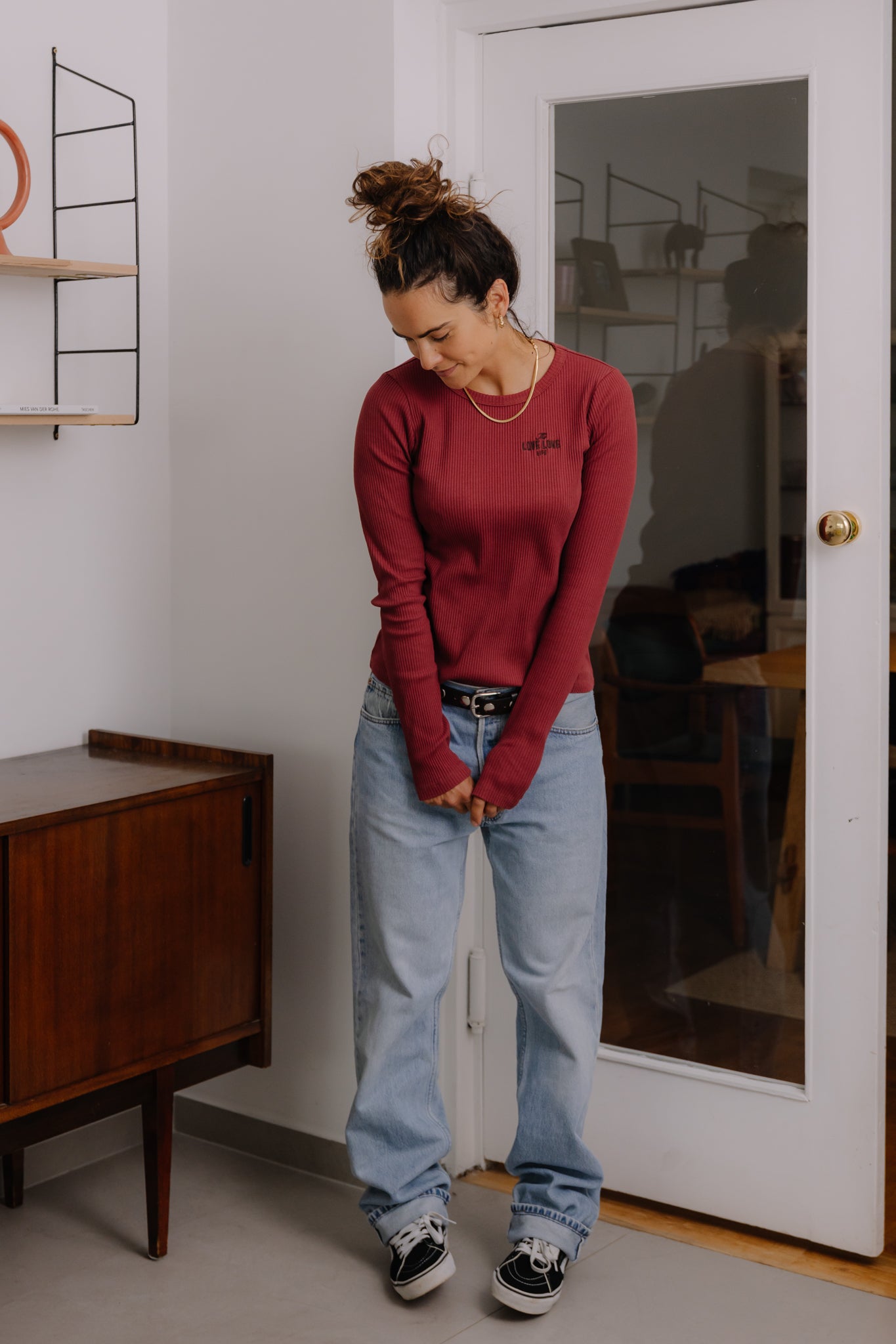 Longsleeve Ana Burgundy FLO - 5