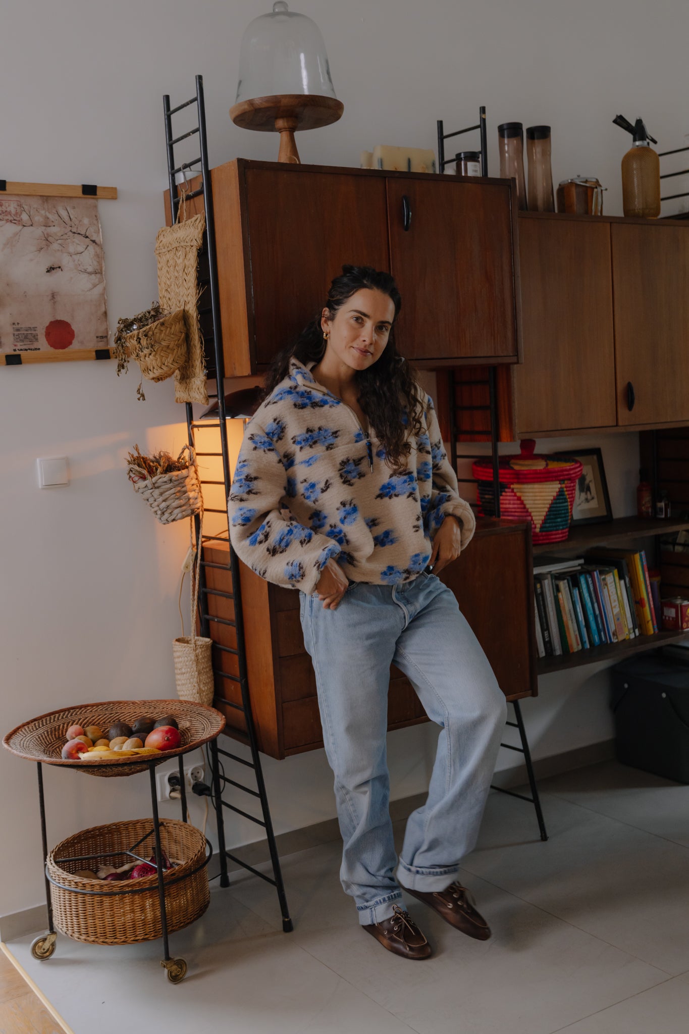 Nous Blue Flower Sweatshirt - 5