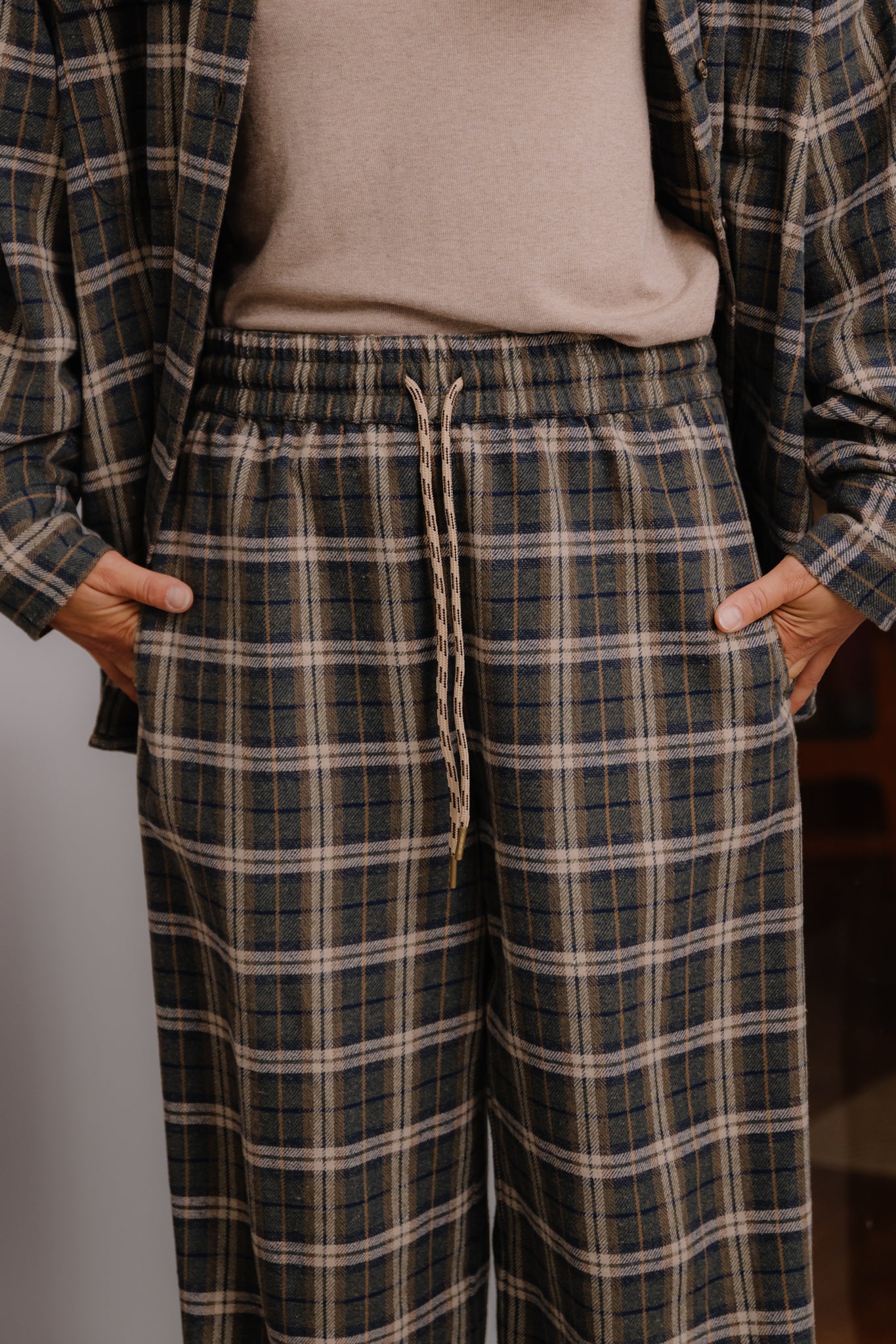 Spodnie Fall Khaki Plaid - 14