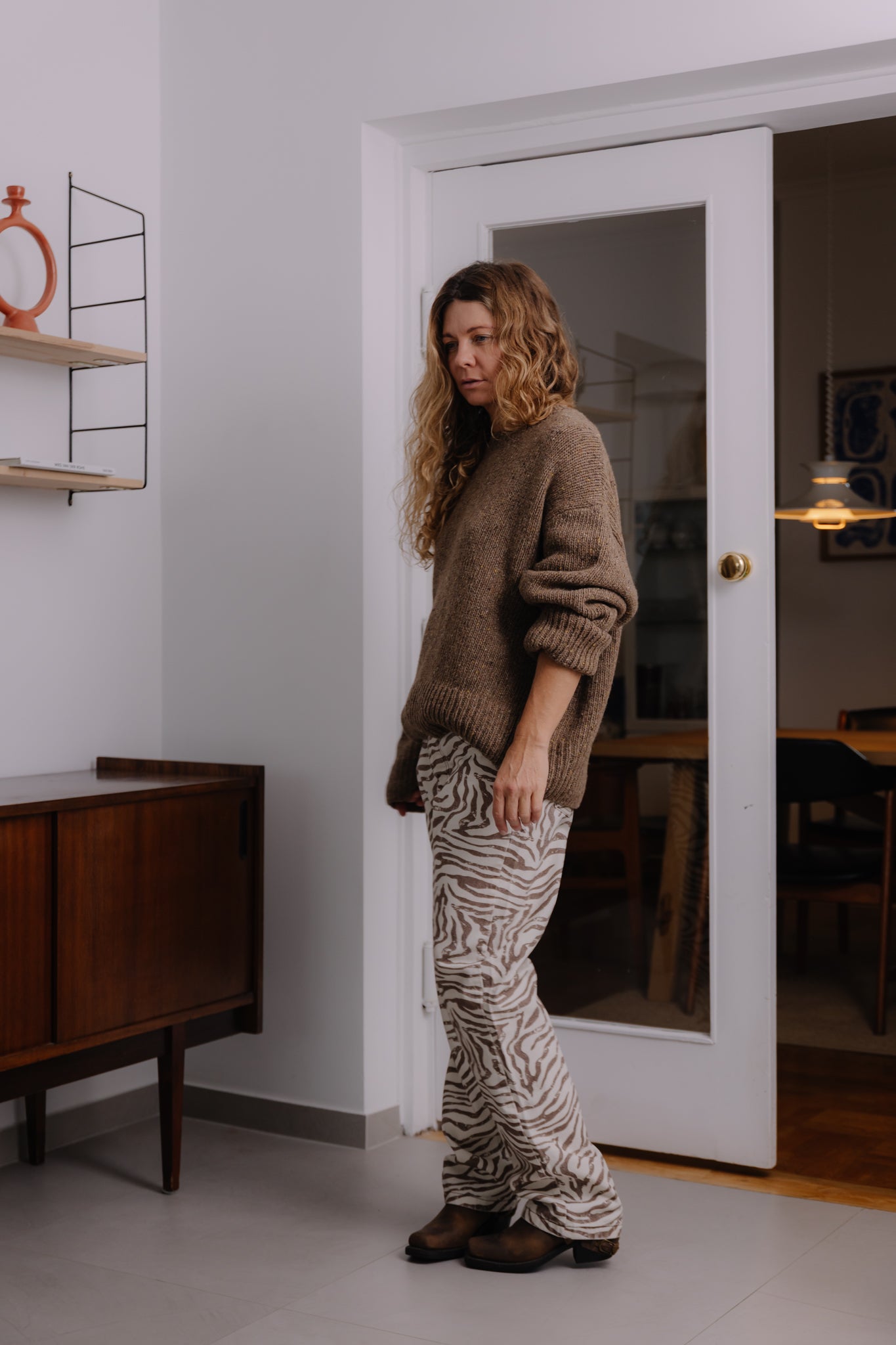 Spodnie Maria Zebra Ecru - 9