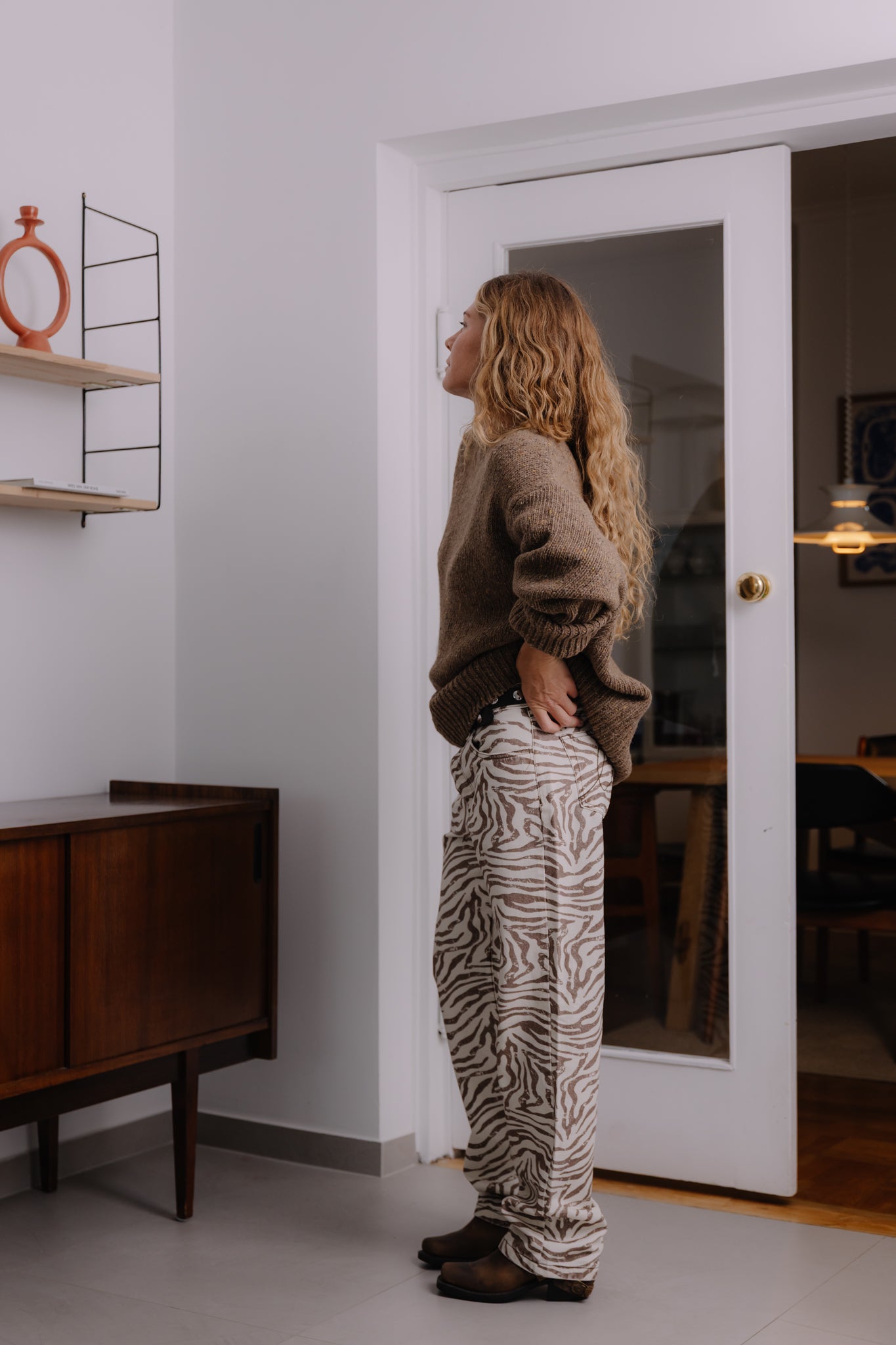 Spodnie Maria Zebra Ecru - 8