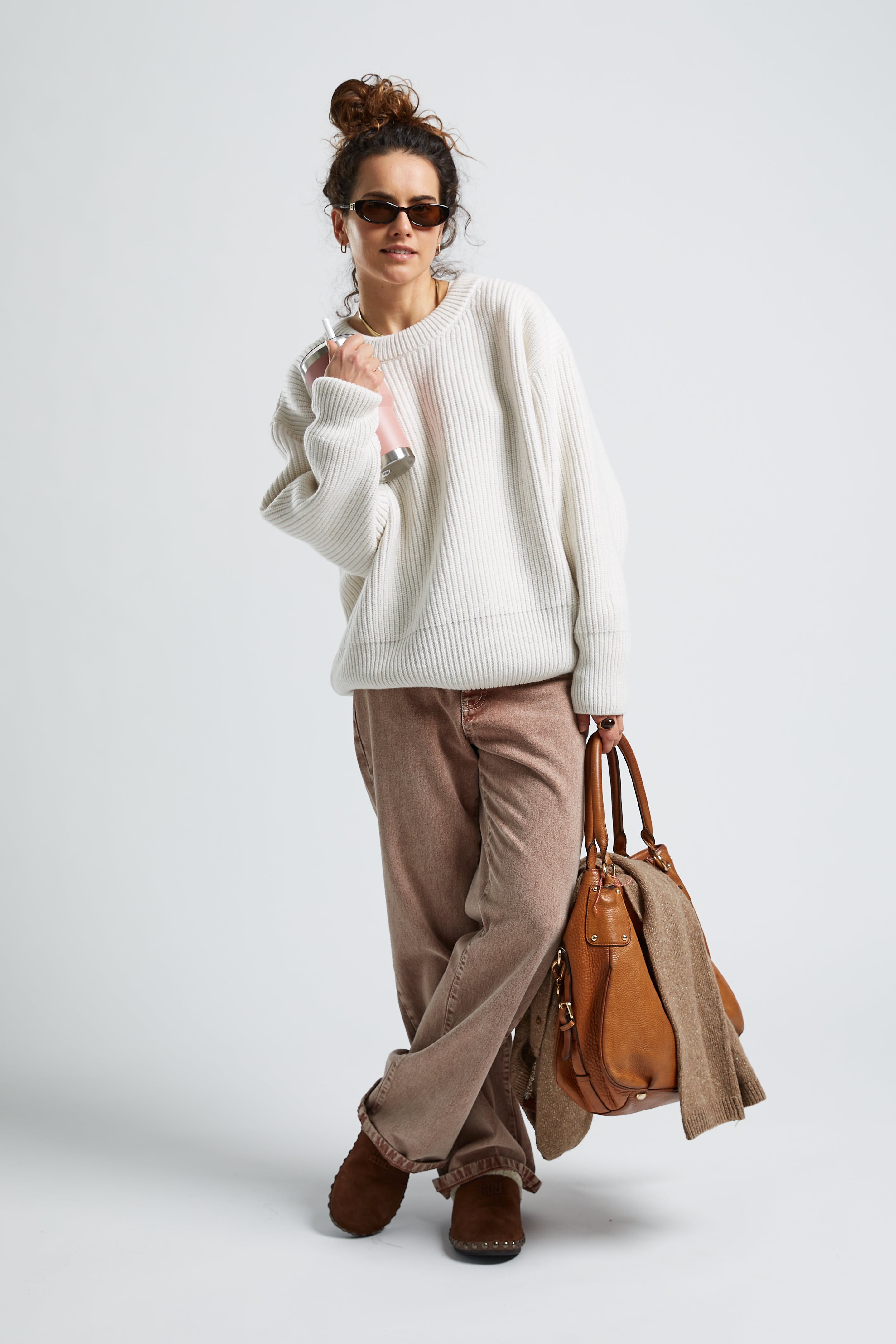 Spodnie Sofia Brown Wash - 5