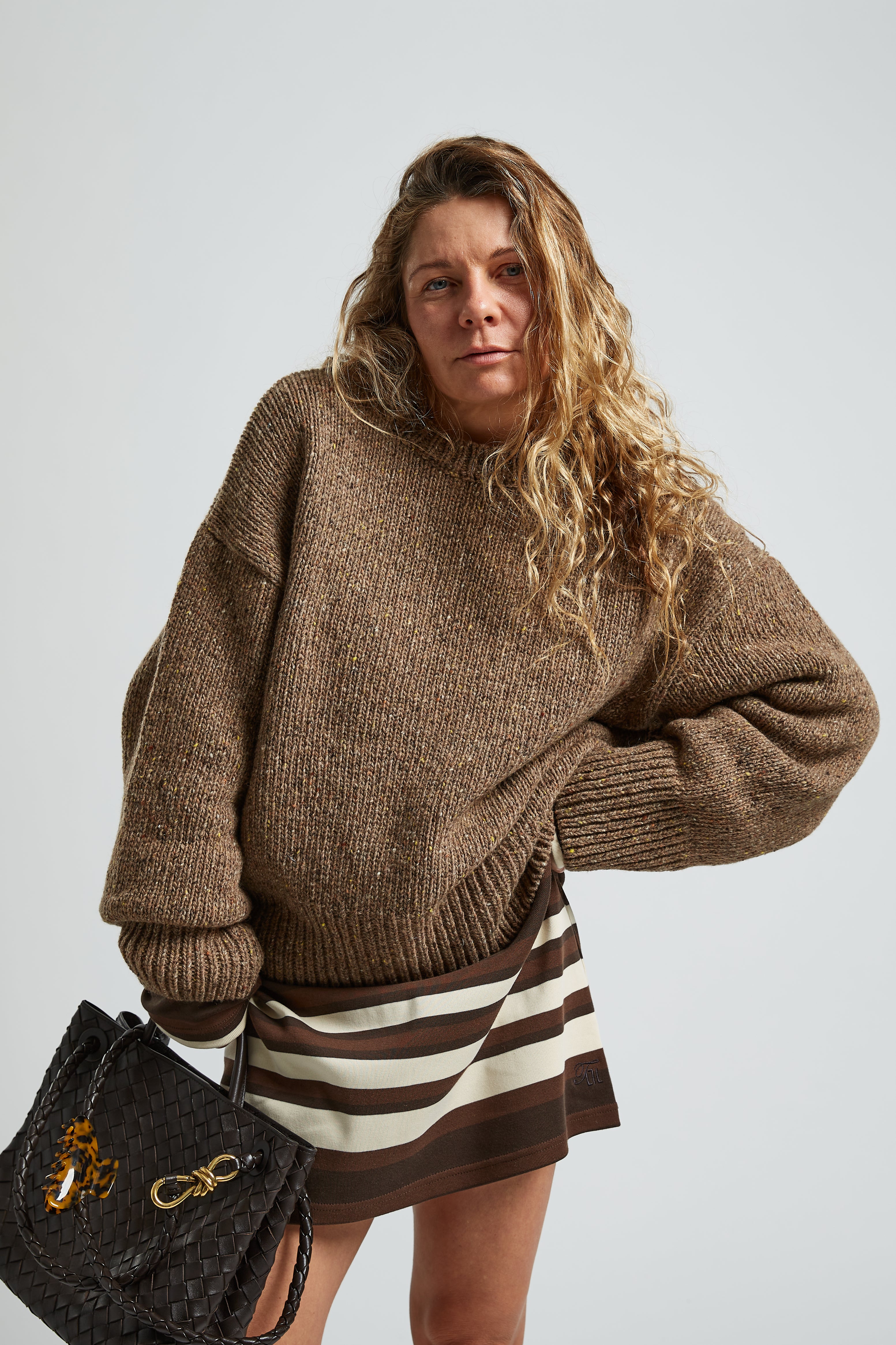 Nuno Brown Stripes Dress - 6