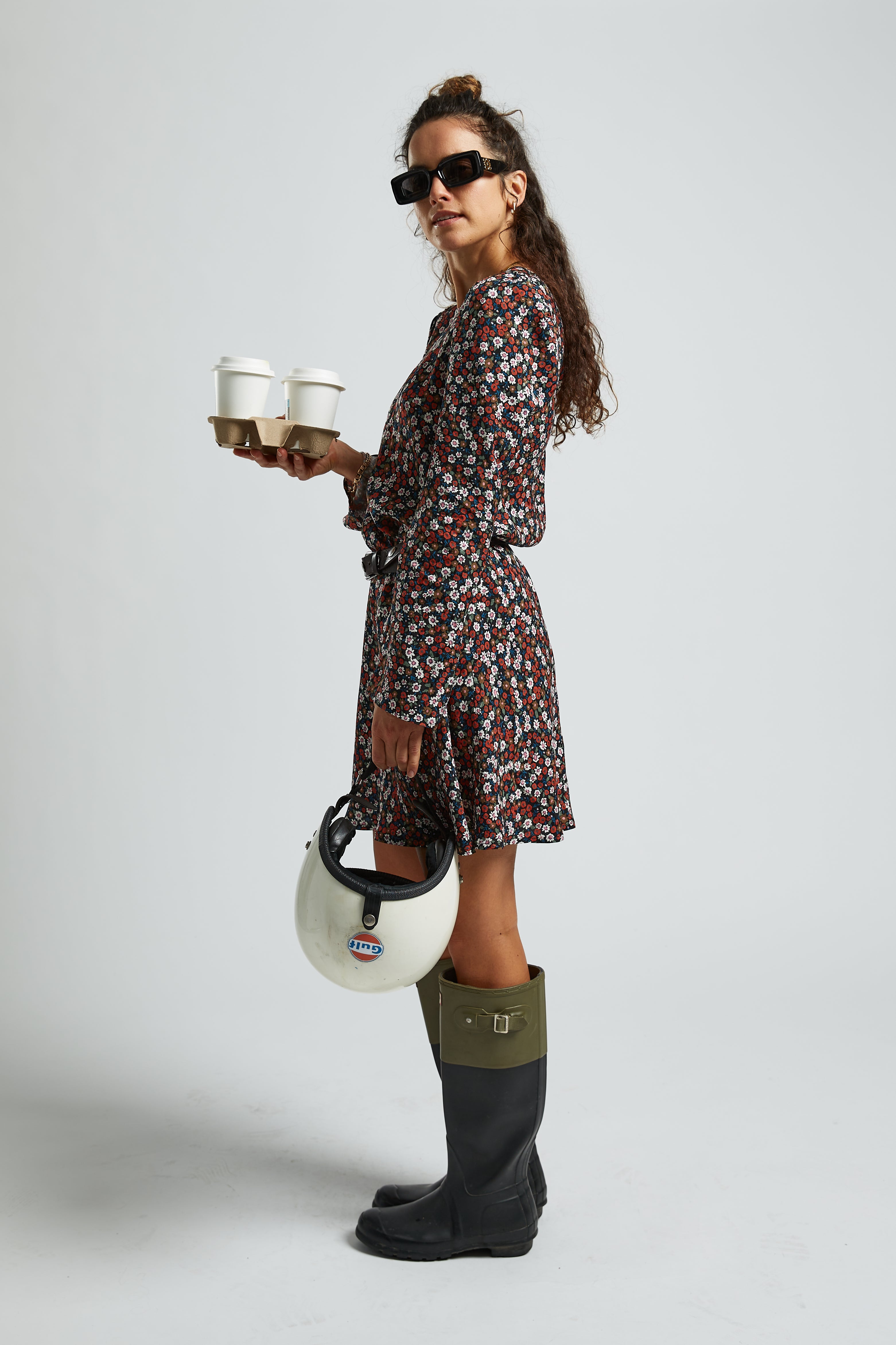 Mira Wildflower Black Dress - 7