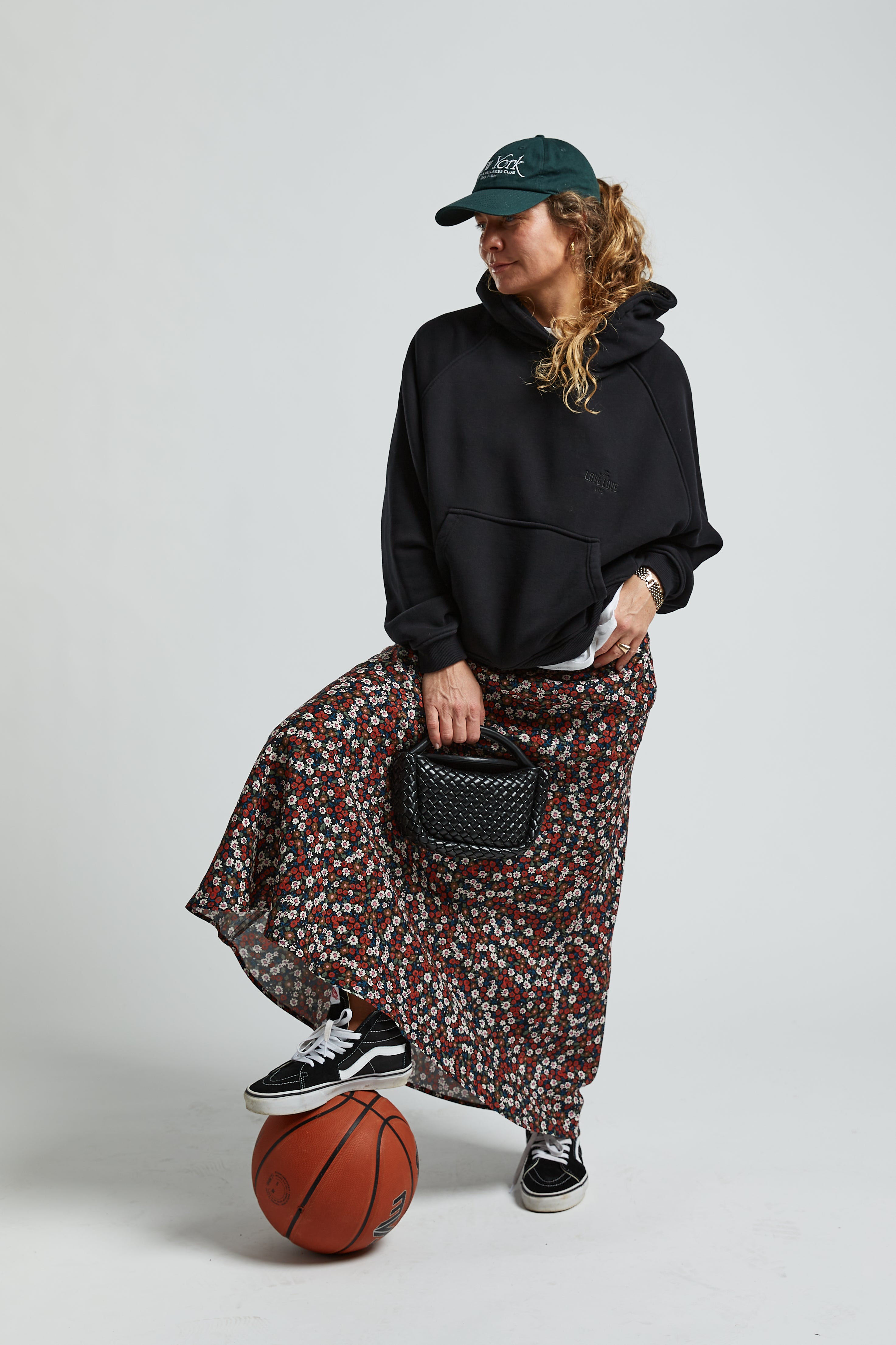 Benito Wildflower Black Skirt