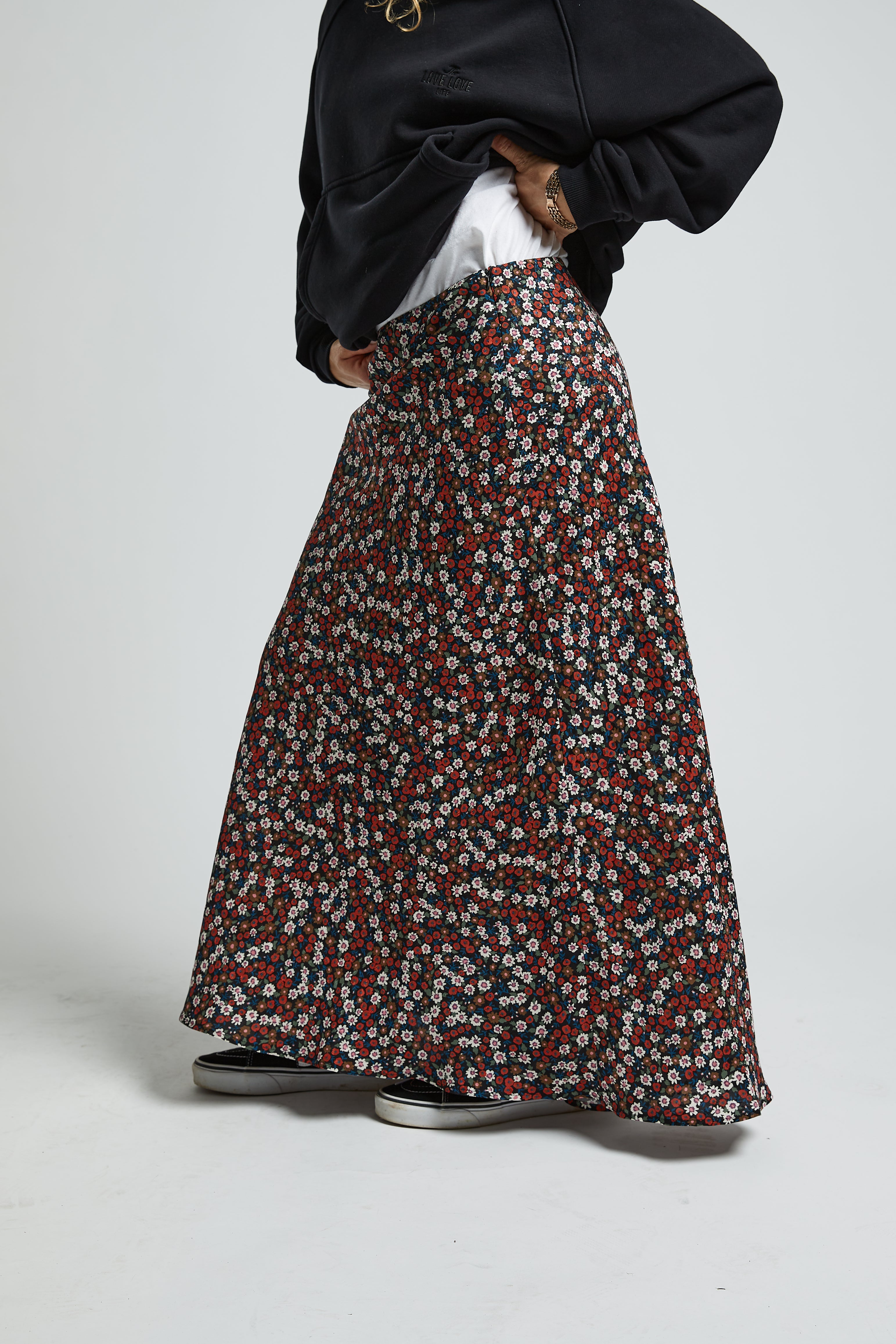 Чорна спідниця Benito Wildflower - 6