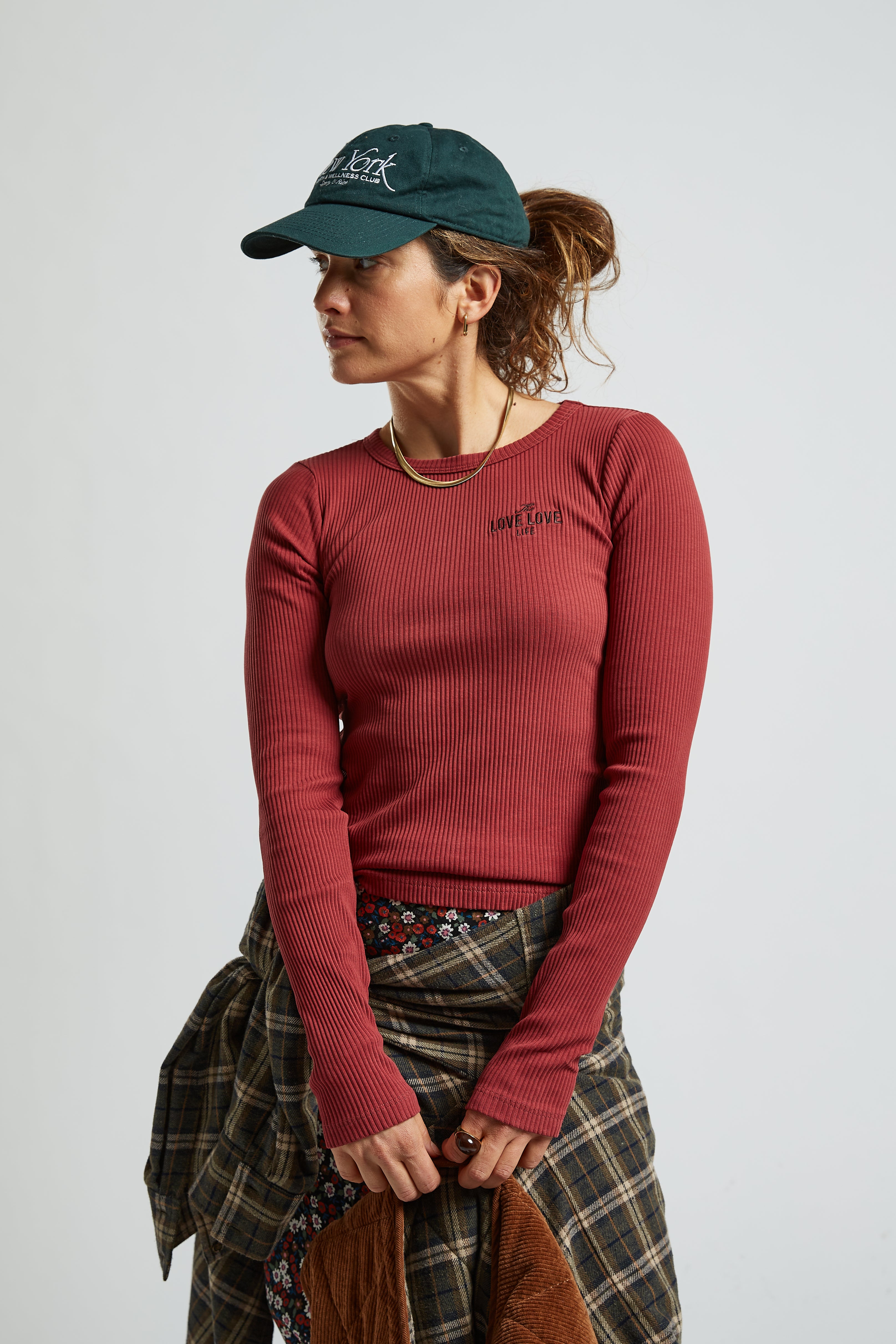 Longsleeve Ana Burgundy FLO
