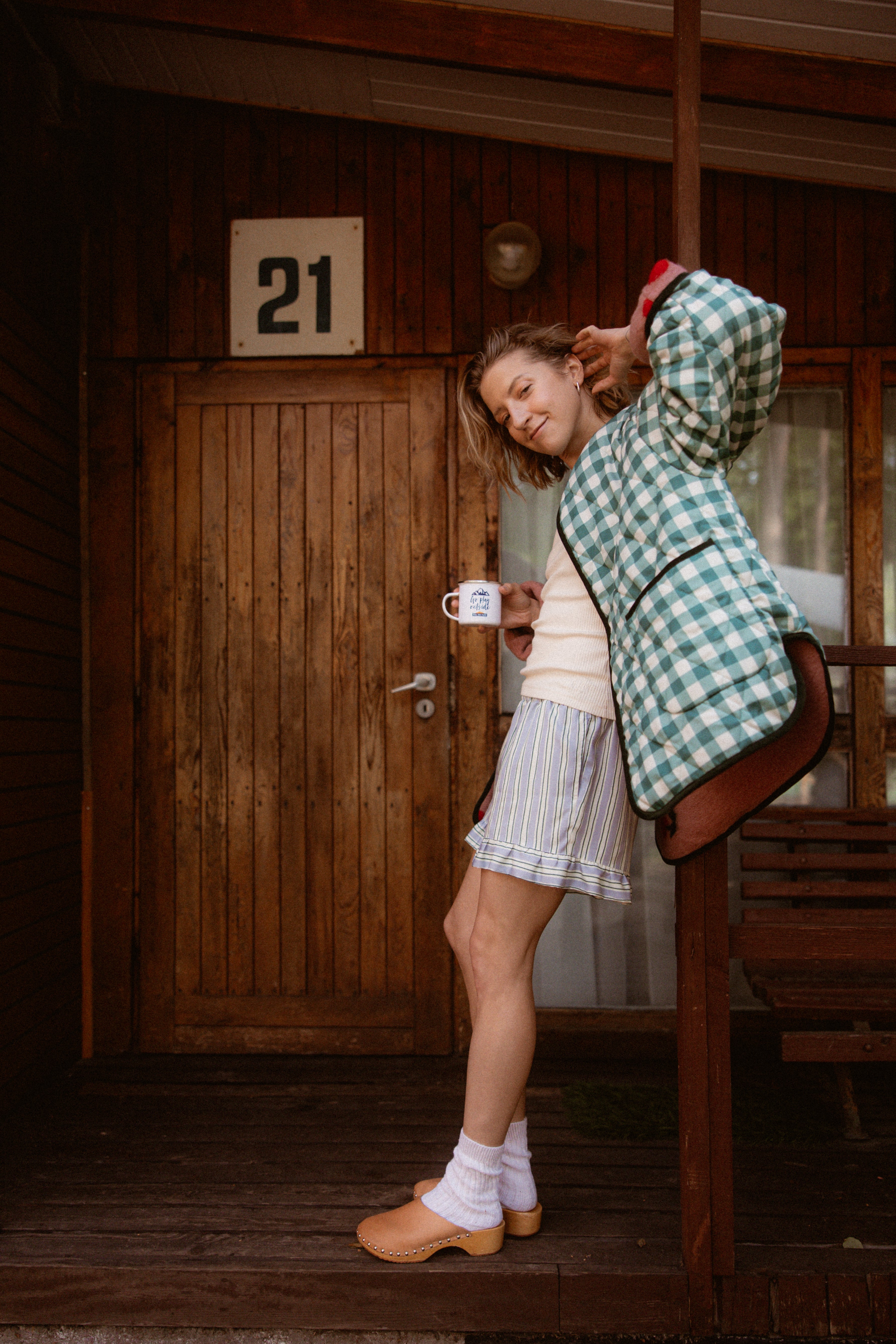 Spodenki Bey Green Stripes x LARA - 1
