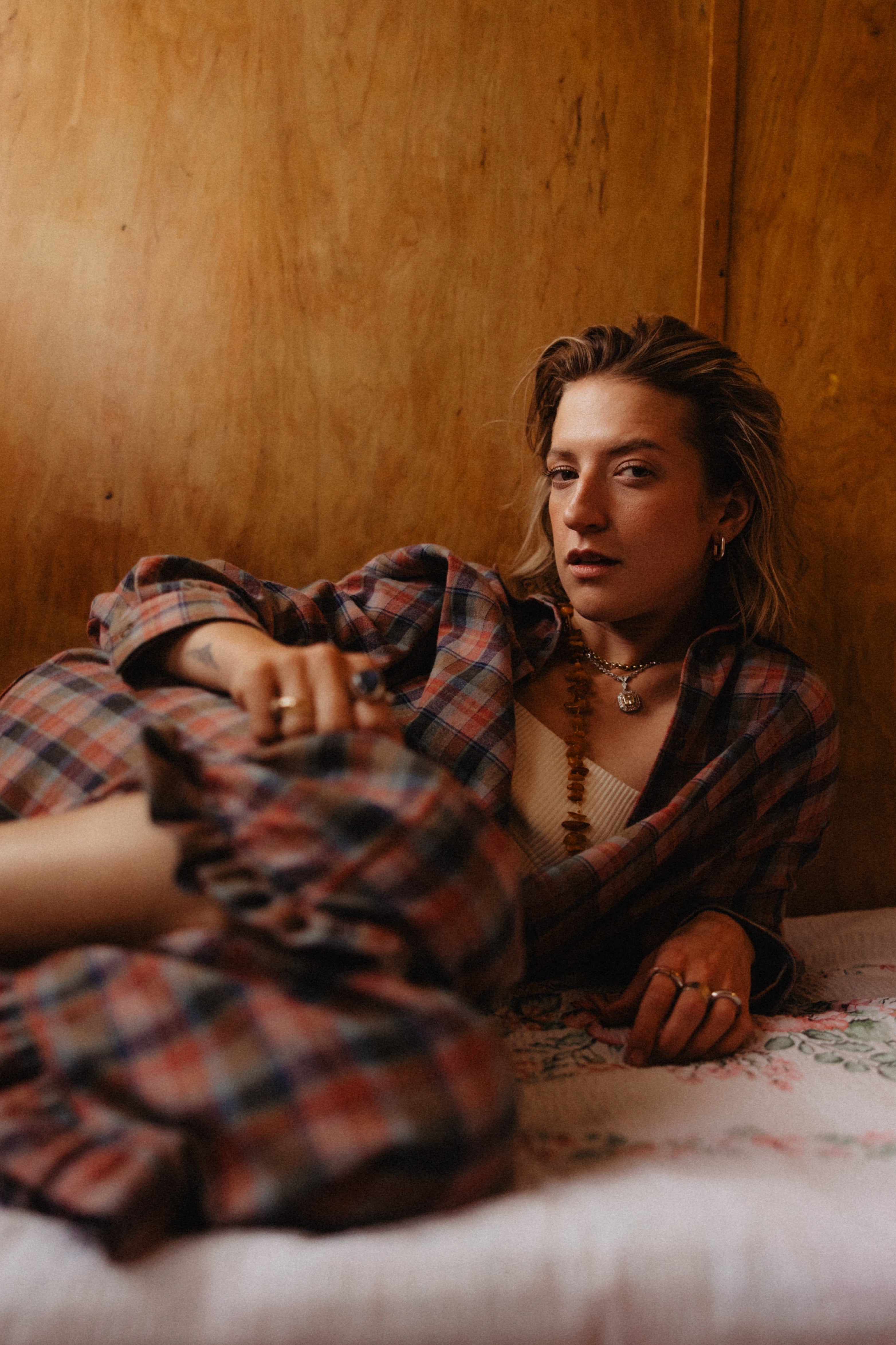 Spodnie Capri Summer Plaid x LARA