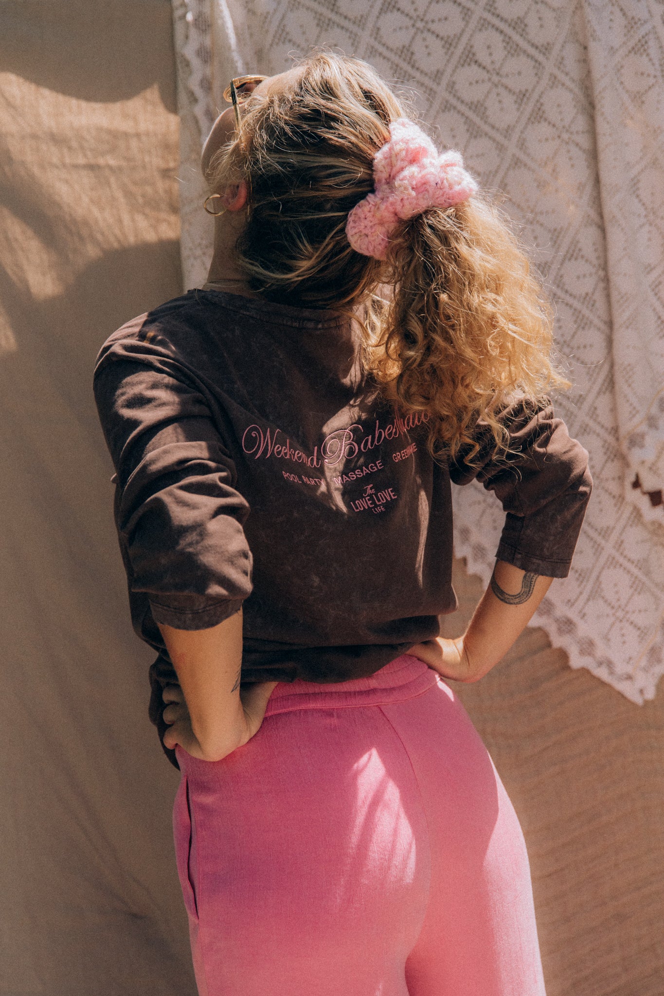 Longsleeve Luz Brown Chocolate Pink - 1