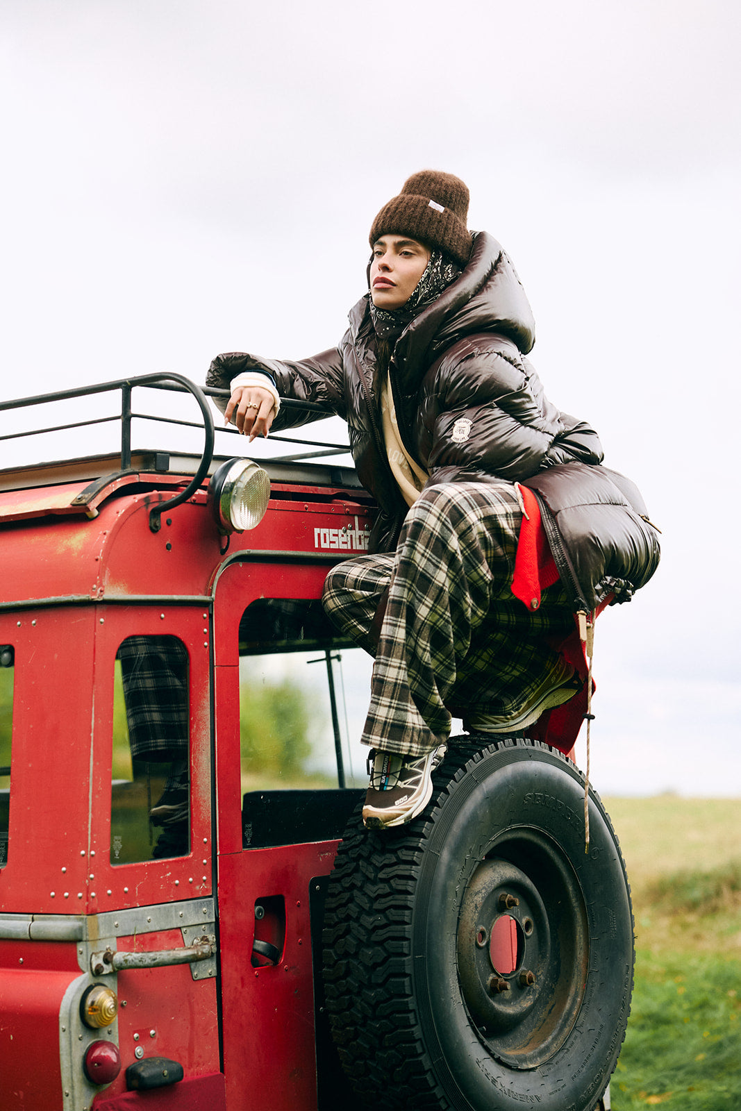 Hose Fall Brown Plaid