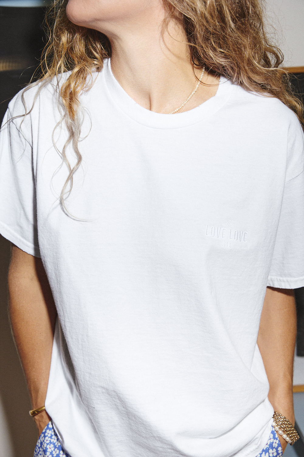 Tan White Classic T-shirt - 6