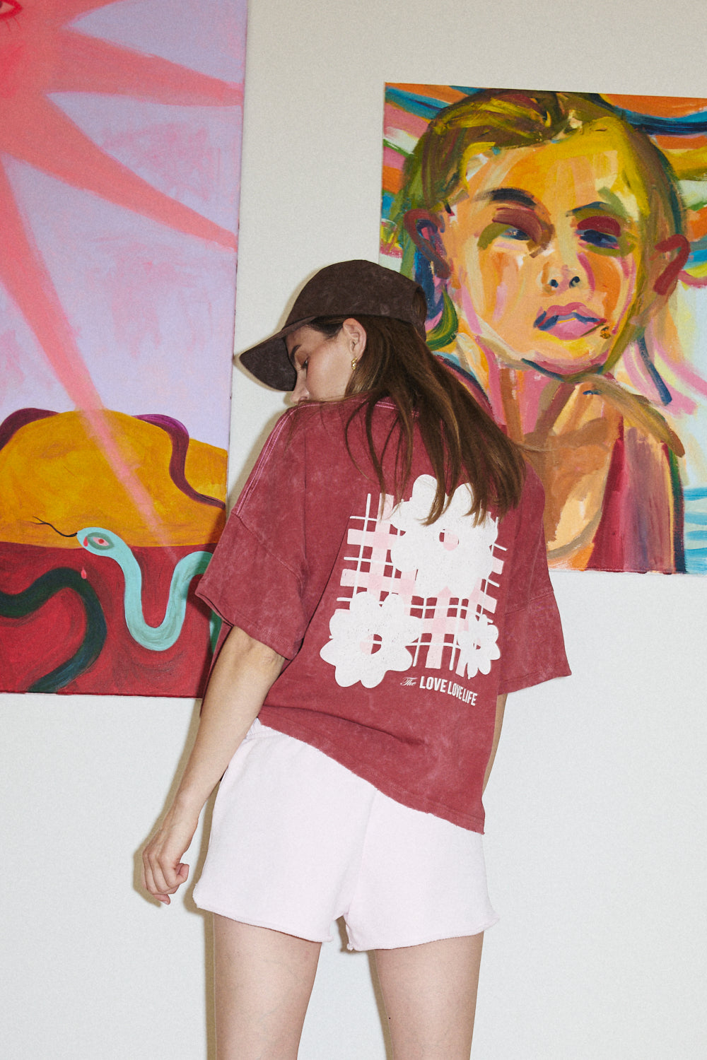 T-shirt Gara Burgundy Heavy TES - 6