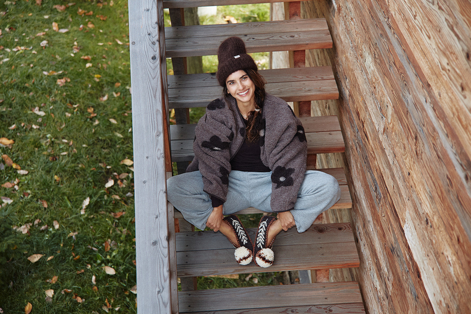 Kurtka Adana Brown Flowers - 15