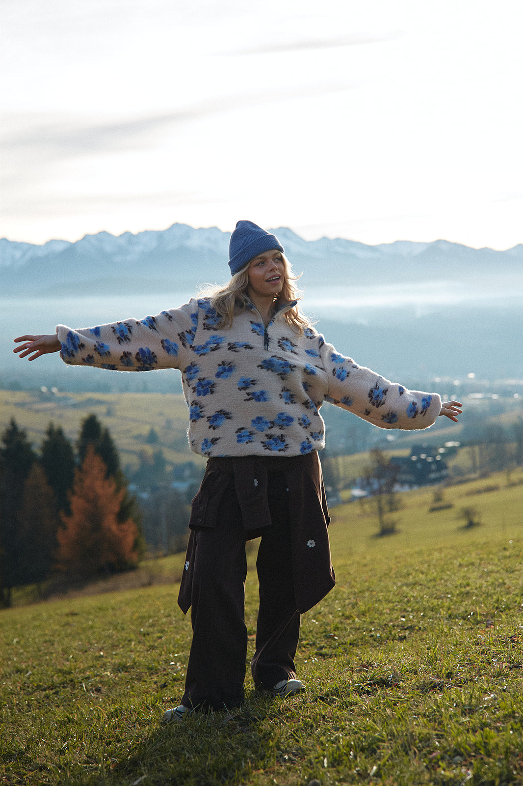 Bluza Nous Blue Flower - 4