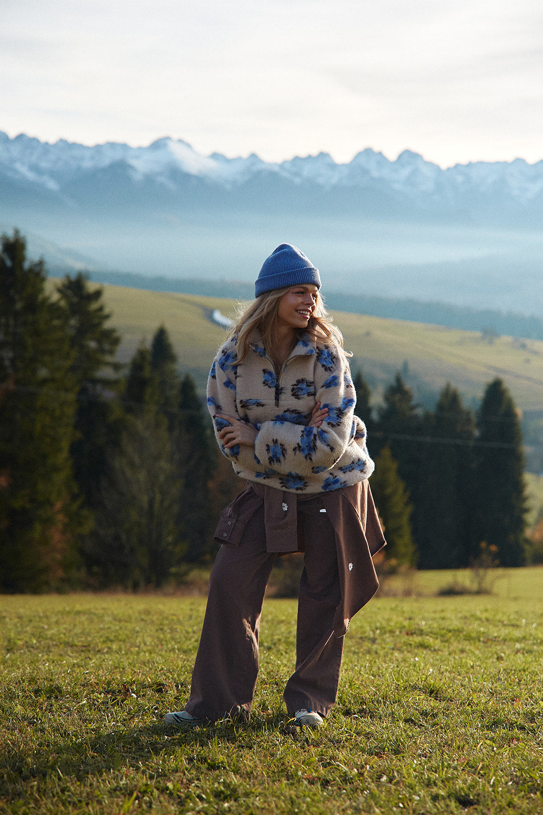 Bluza Nous Blue Flower - 7