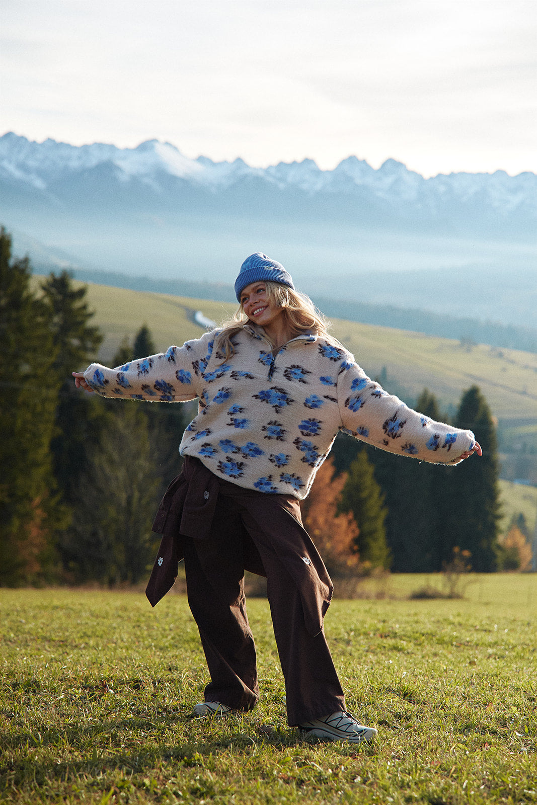 Bluza Nous Blue Flower - 6