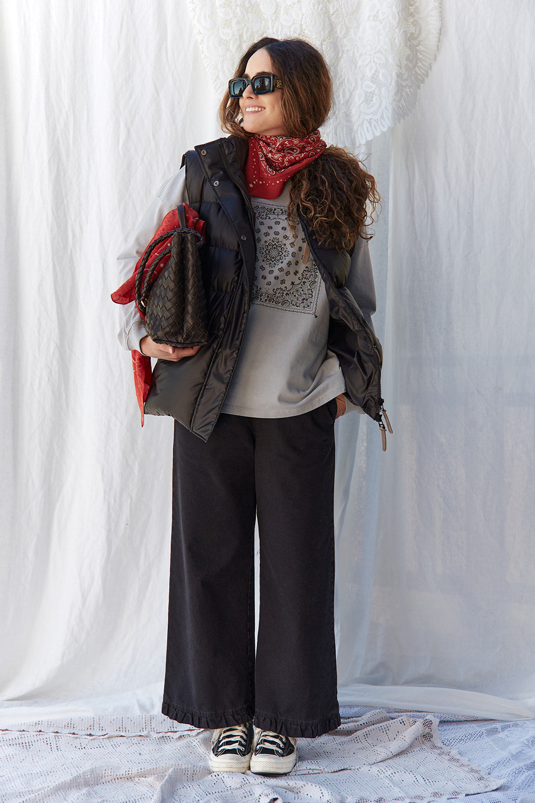 Capri Long Black Pants