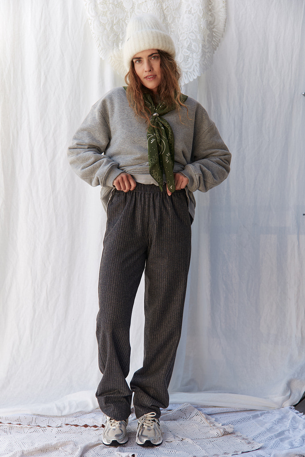 Spodnie Relax Gray Stripes - 5