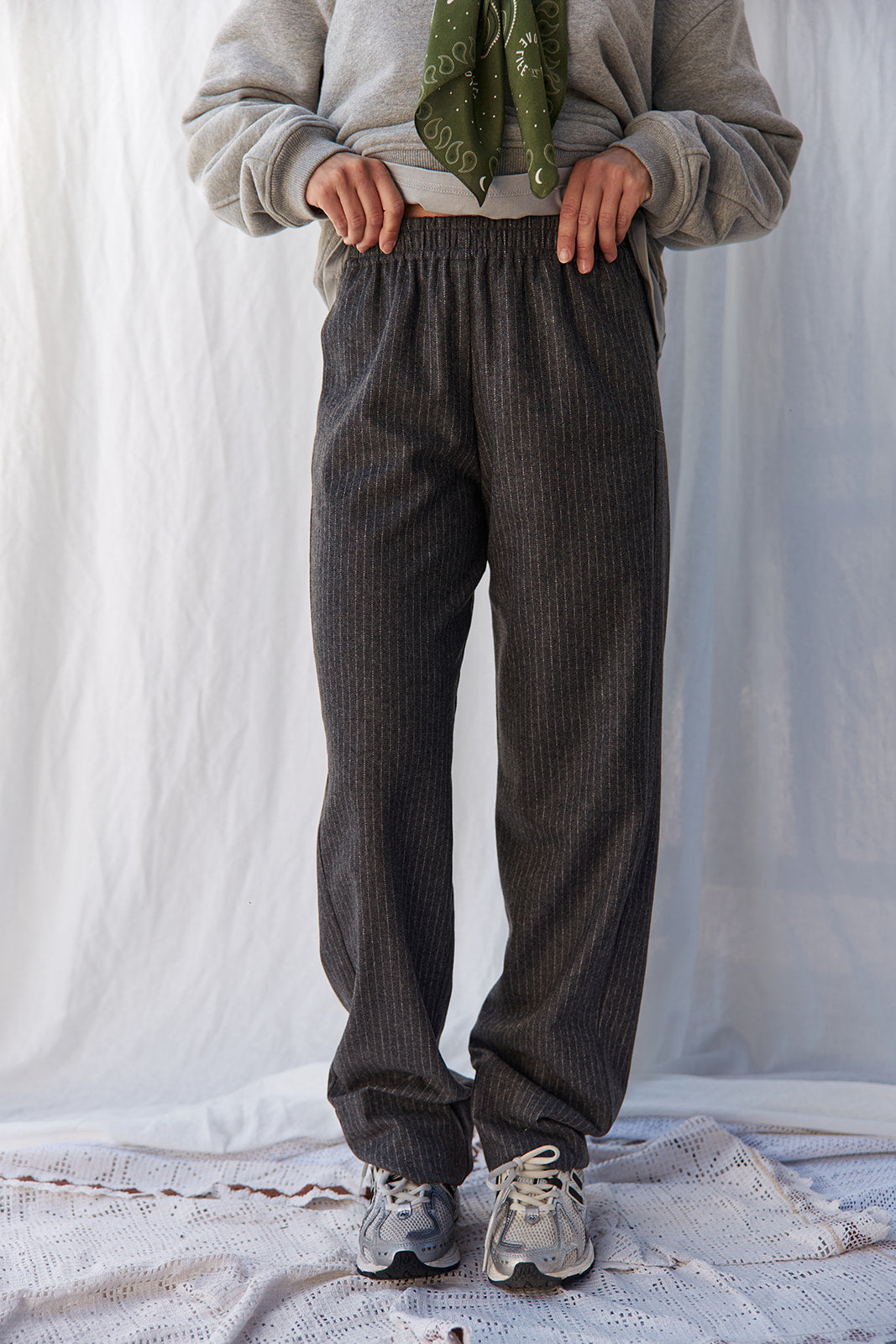 Spodnie Relax Gray Stripes