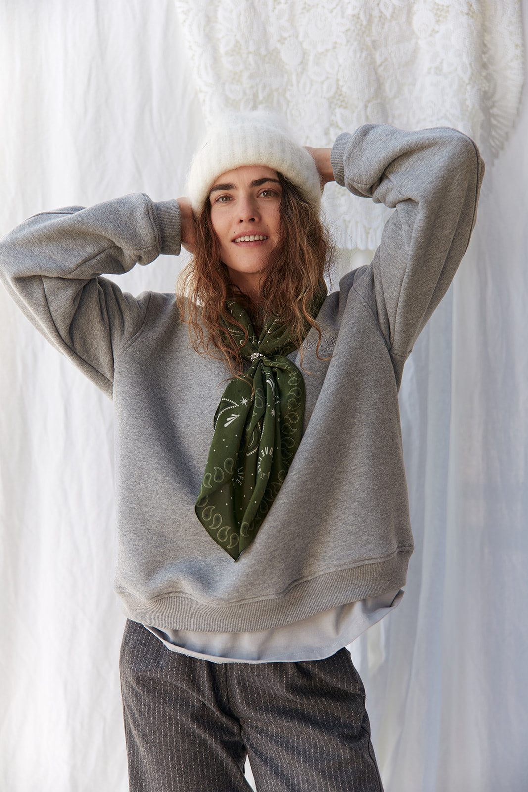 Bluza Denver Gray Melange - 8