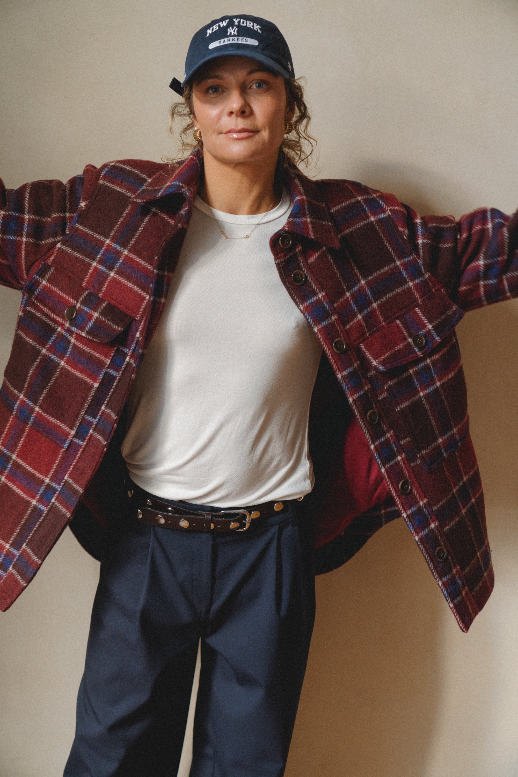 Haga Red Plaid Jacket - 4