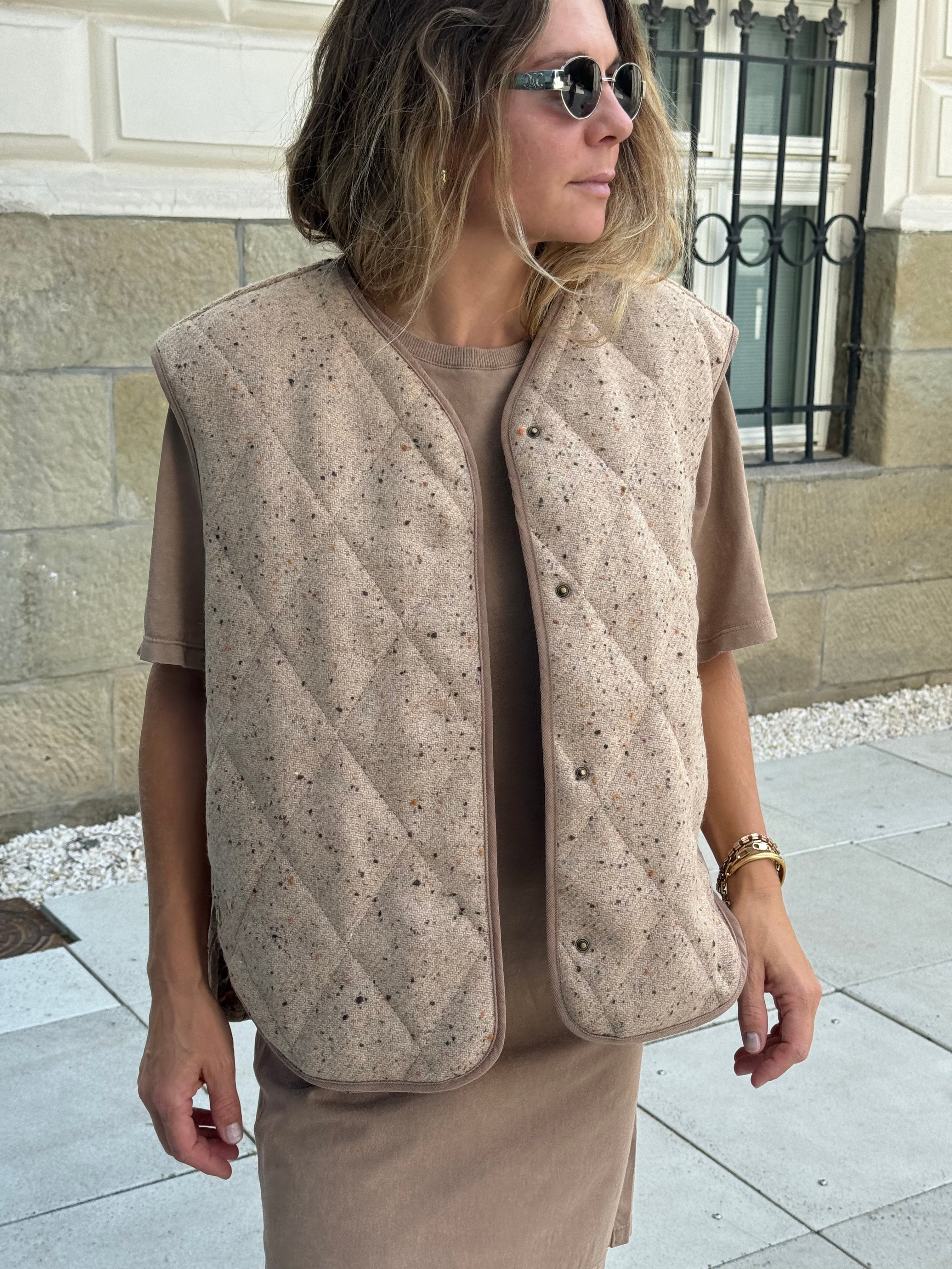 Kamizelka Tahoe Beige/Brown Plaid - 10