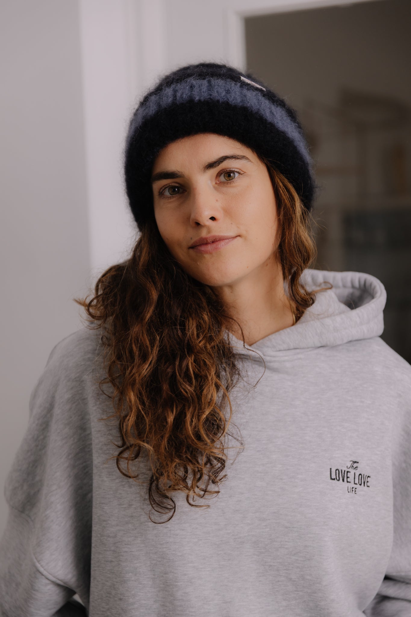 Baby Black and Gray Hat - 13