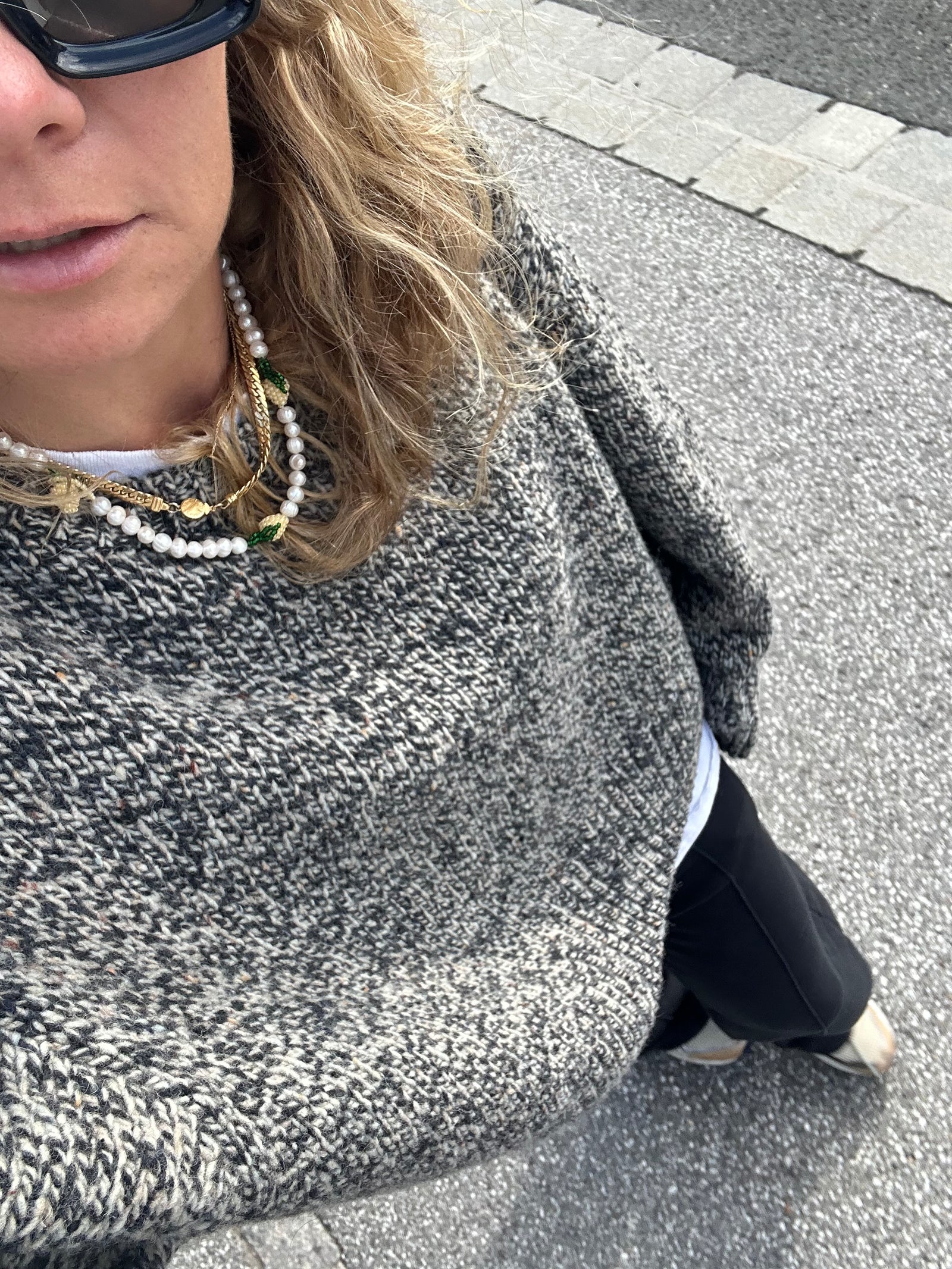 Sweter Cloud Black/Ecru - 8