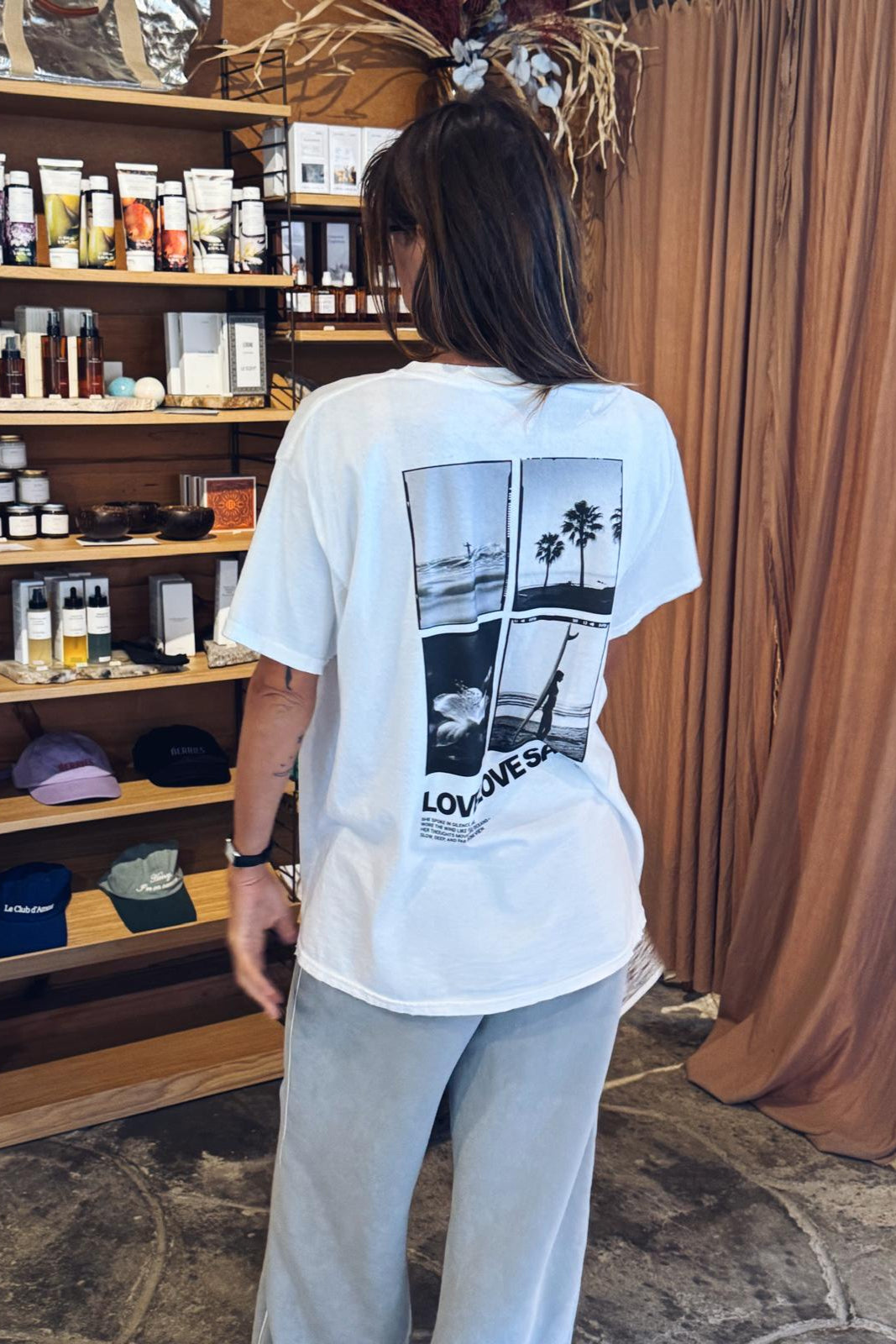 T-shirt Tan White SALT - 3