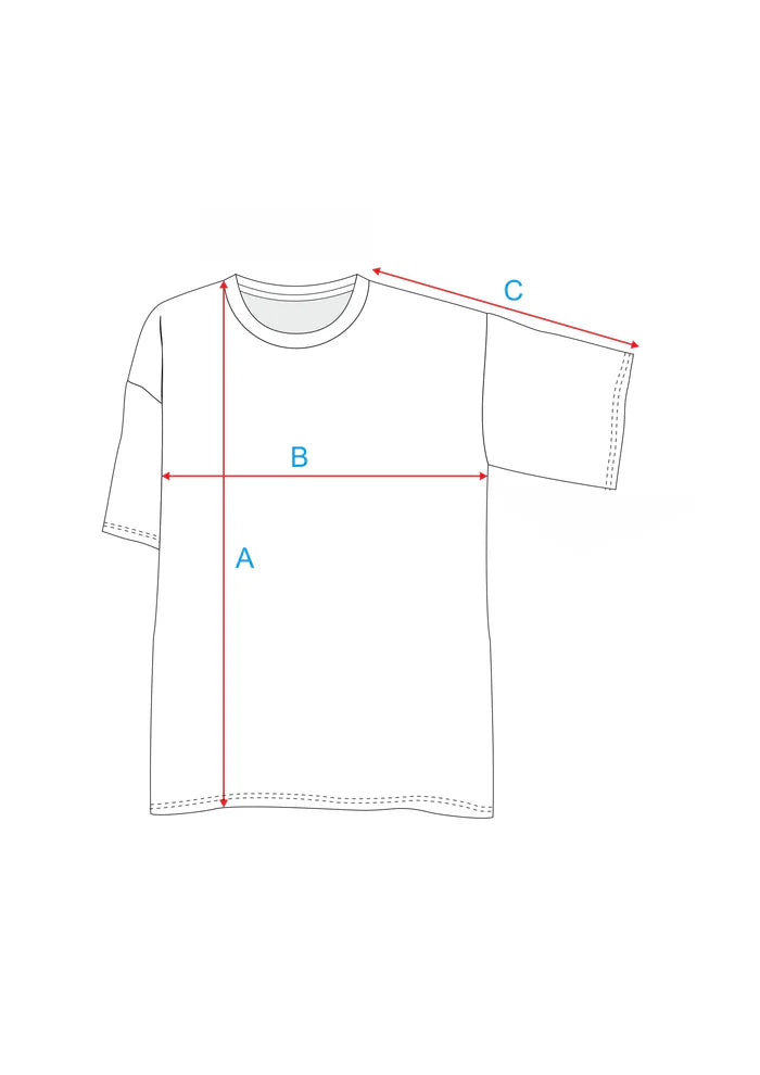 T-shirt Tan White SALT