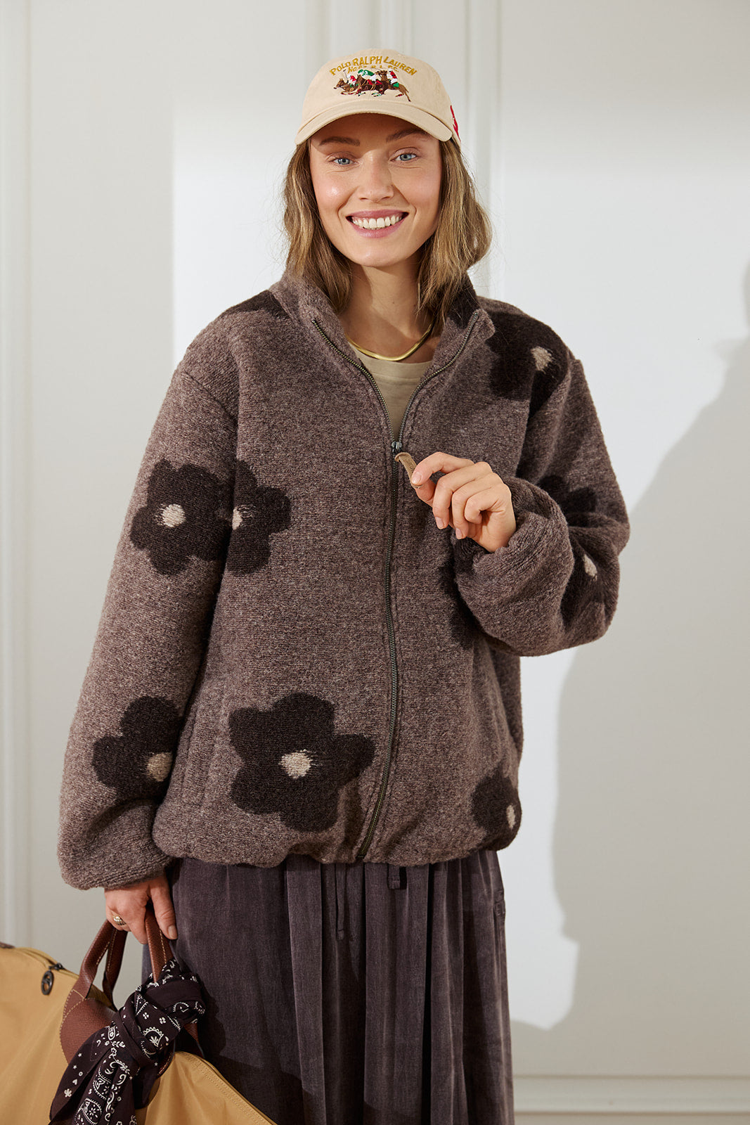 Bluza Arty Brown Flowers