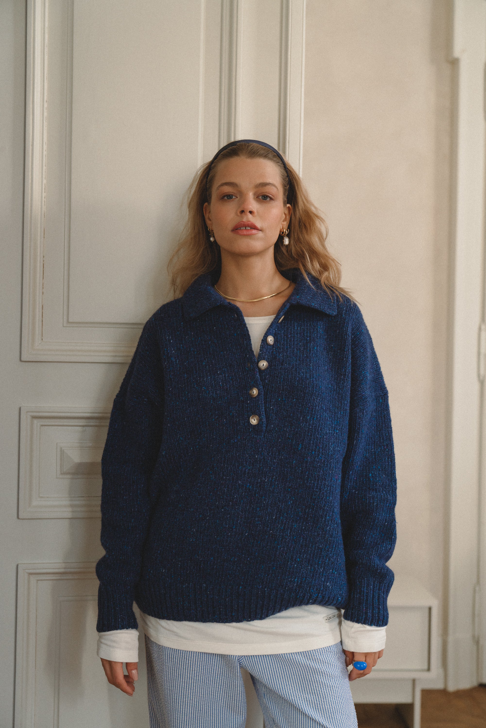 Sweter Close Deep Blue - 22