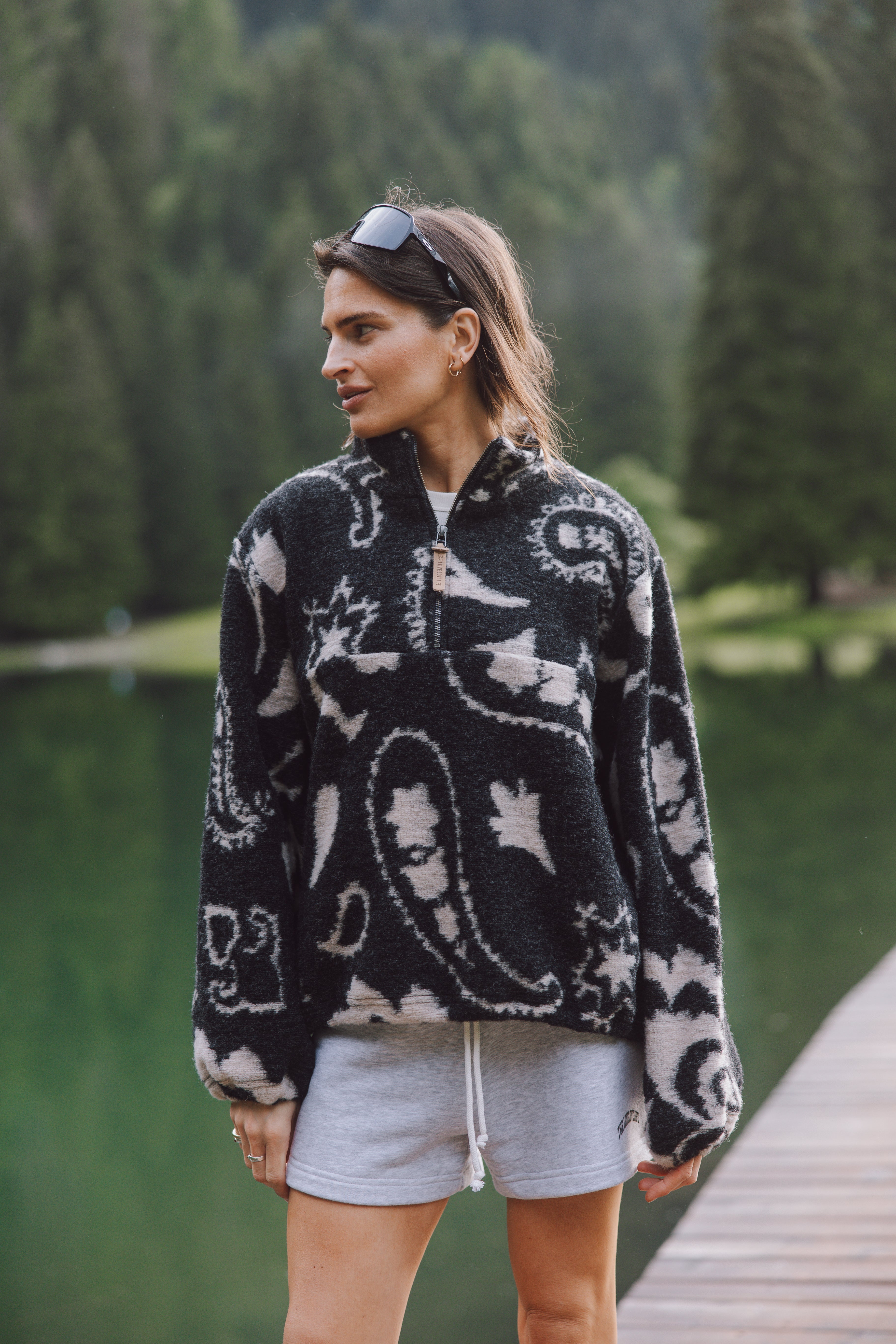Bluza Nous Paisley Black